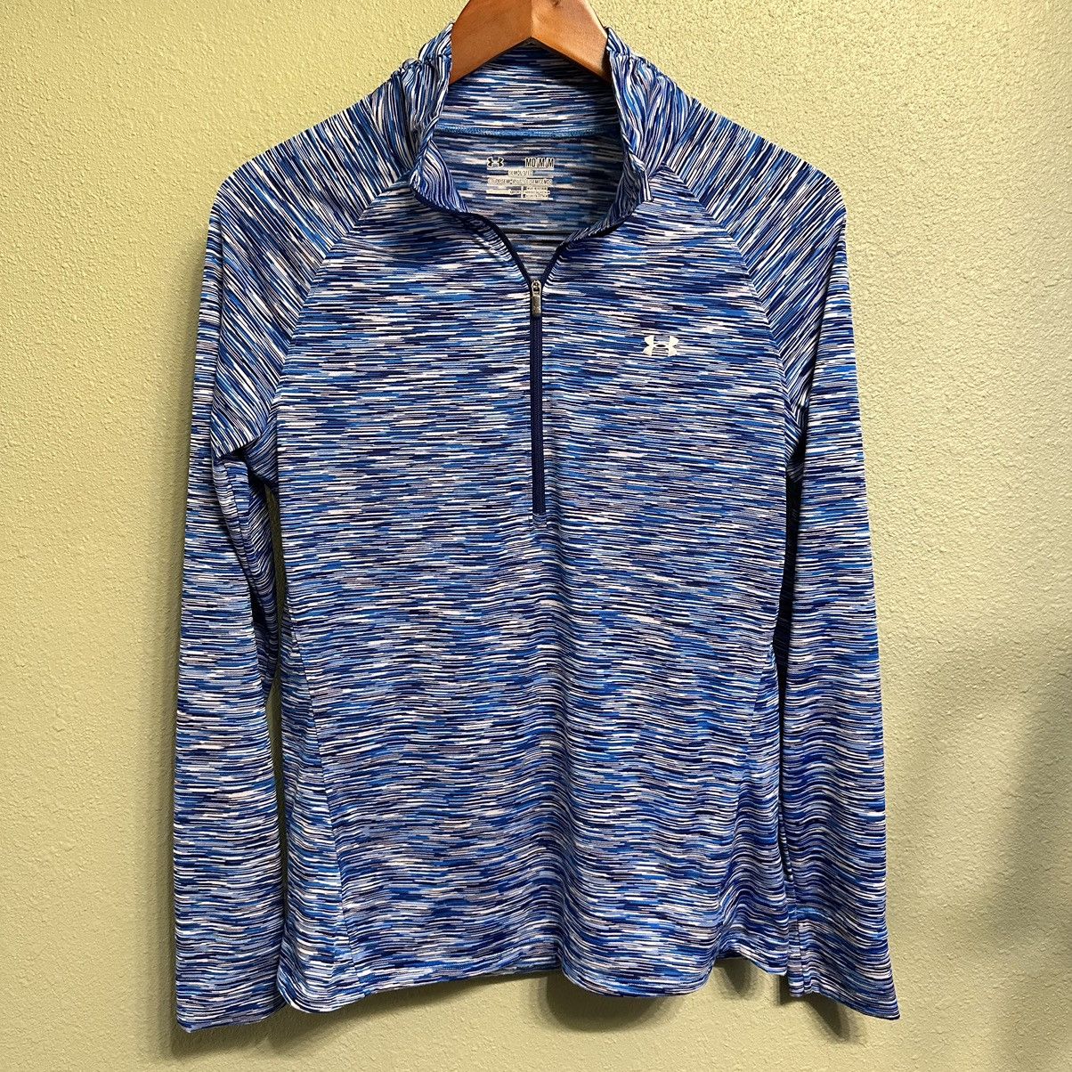 Under Armour Under Armour Women’s Blue Patterned Semi-fitted 1/2 Zip Size M / US 6-8 / IT 42-44 - 1 Thumbnail