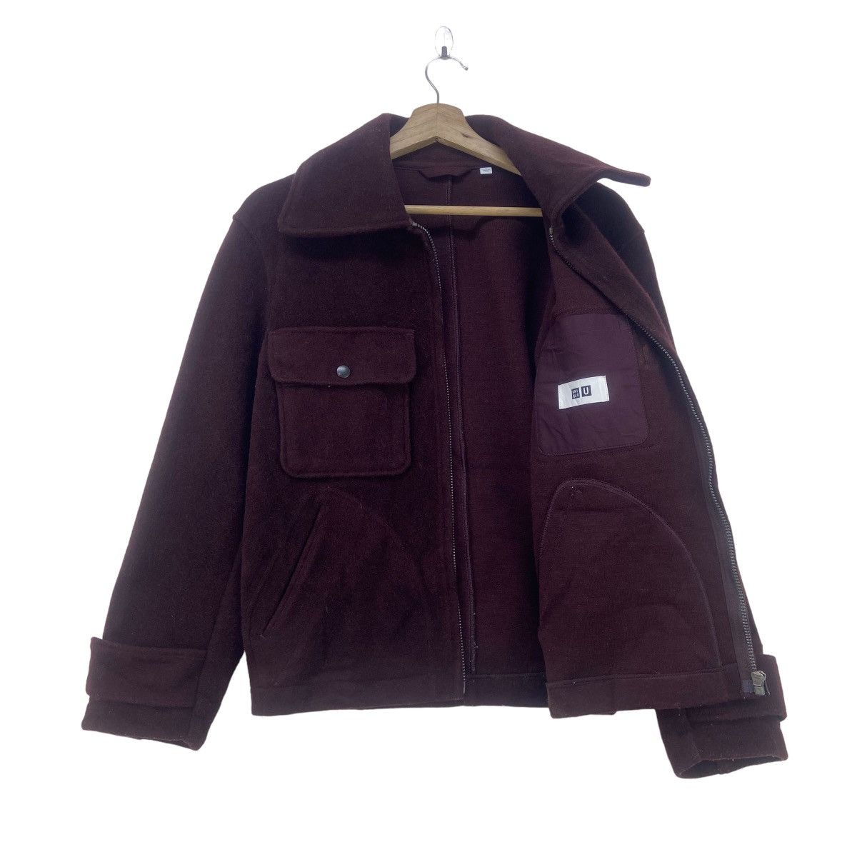 Lemaire × Uniqlo Uniqlo X Lemaire Cropped Trucker Style Wool Jacket Size US S / EU 44-46 / 1 - 2 Thumbnail