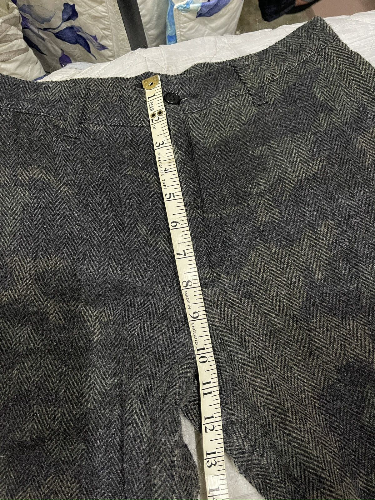 Designer × Issey Miyake × Zucca 🔥Vintage ZUCCA Wool Short Pant Army Printed Size US 30 / EU 46 - 14 Thumbnail