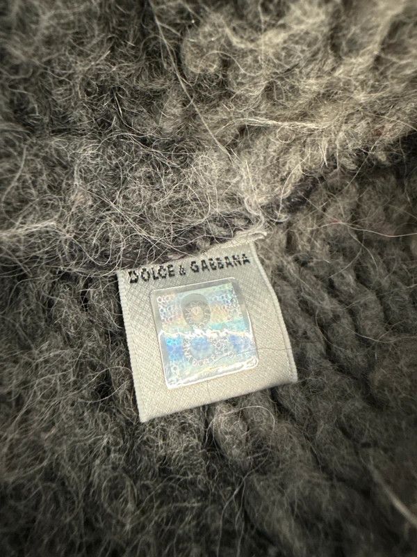 Dolce & Gabbana Dolce & Gabbana Gradient Grey Striped V-Neck Sweater Size S / US 4 / IT 40 - 2 Thumbnail
