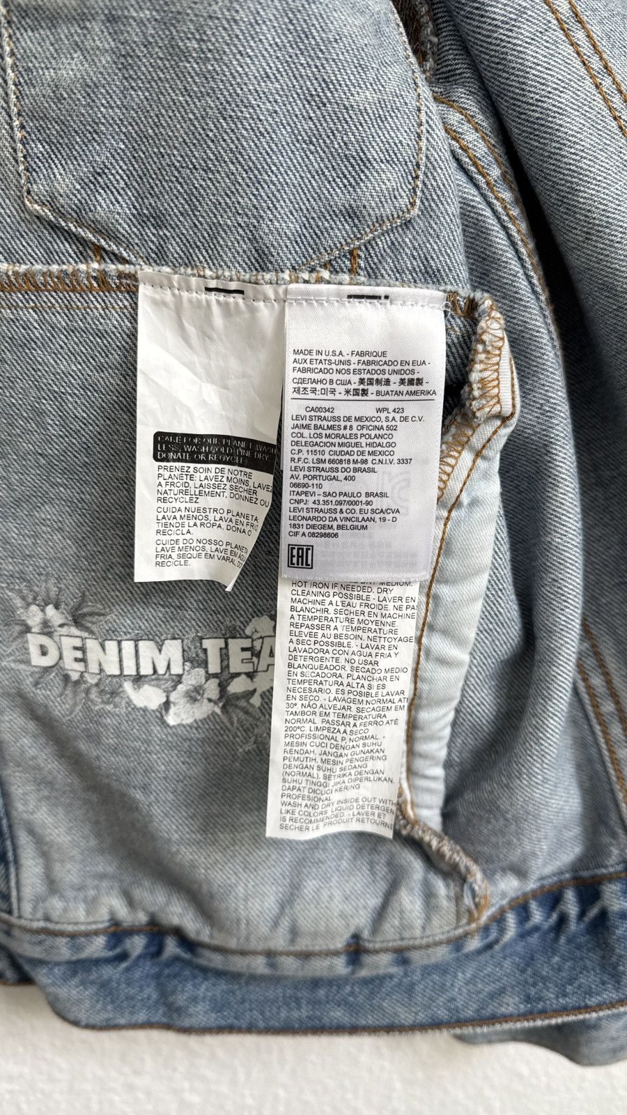 DENIM TEARS × Levi's Denim Tears 1st Edition Denim Jacket Size US M / EU 48-50 / 2 - 6 Thumbnail