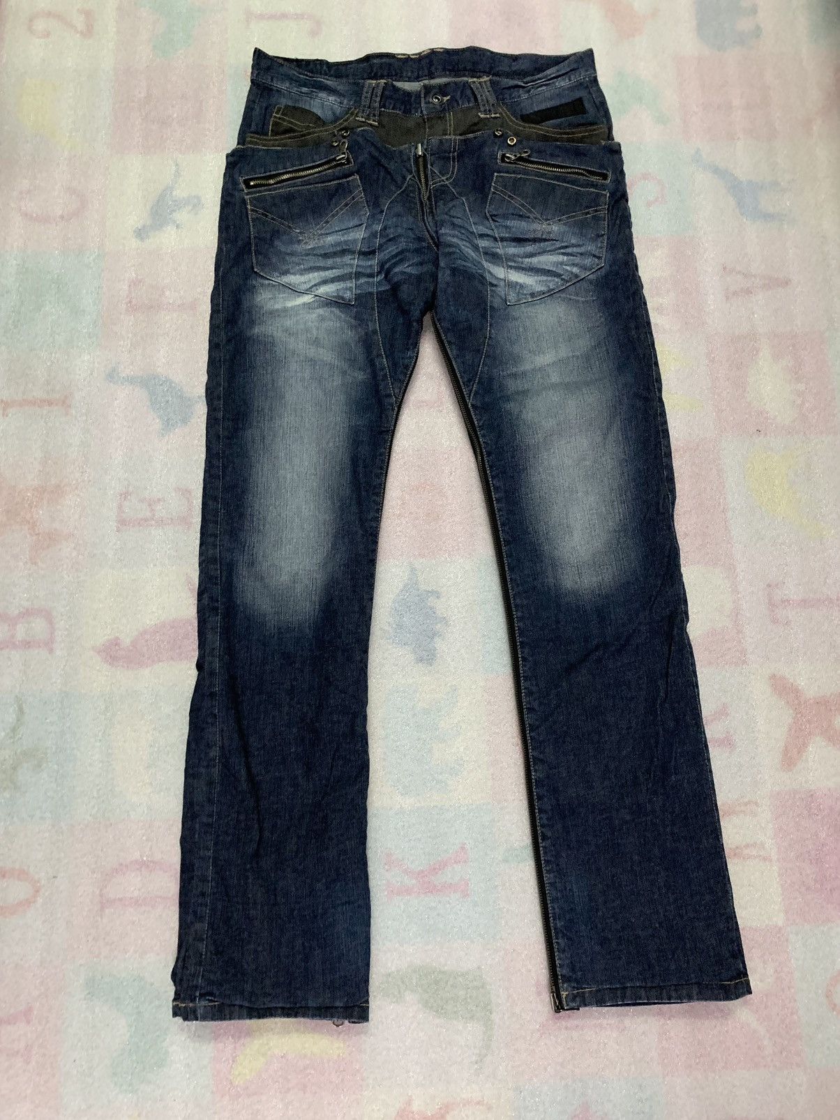 Japanese Brand × PPFM PPFM Anarchy Denim Reversible Size US 34 / EU 50 - 1 Thumbnail