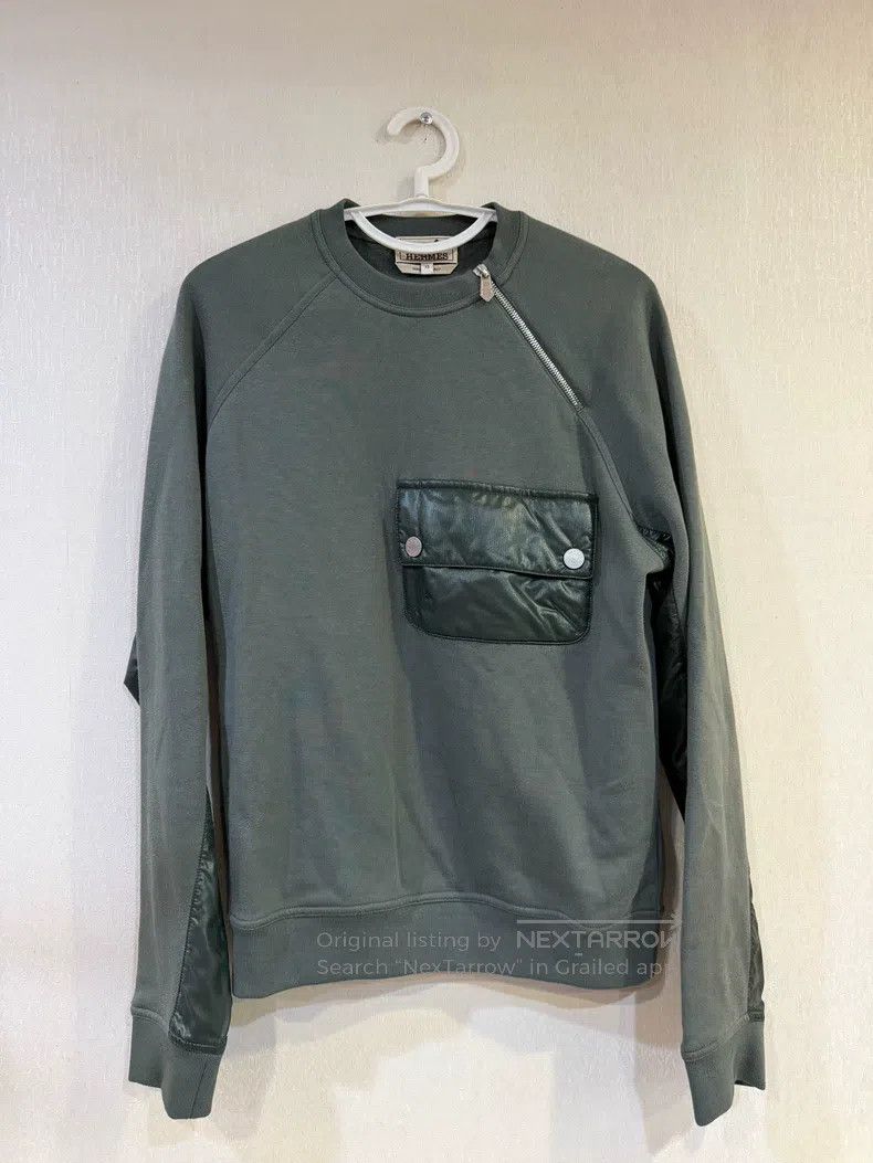 Hermes Hermes Copper-green round-neck T-shirt Size US XS / EU 42 / 0 - 1 Thumbnail