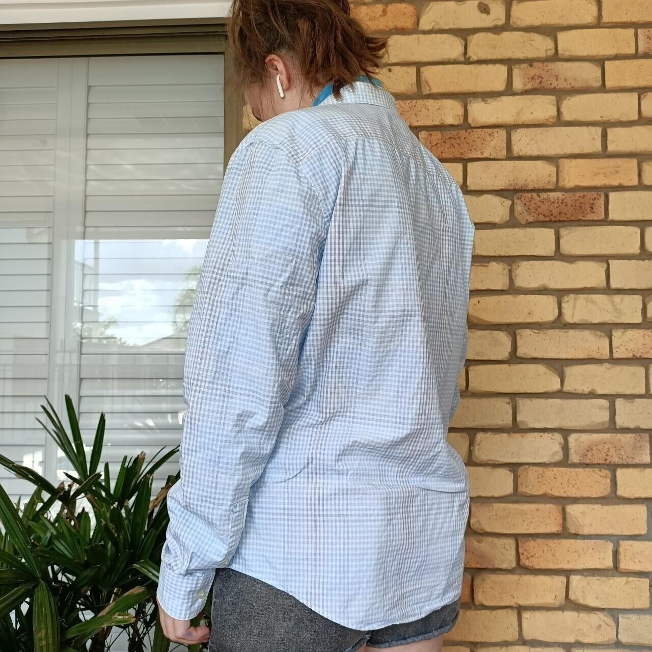 Calvin Klein Calvin Klein Shirt Size XL Mens Blue Check Button Up Size US XL / EU 56 / 4 - 2 Thumbnail