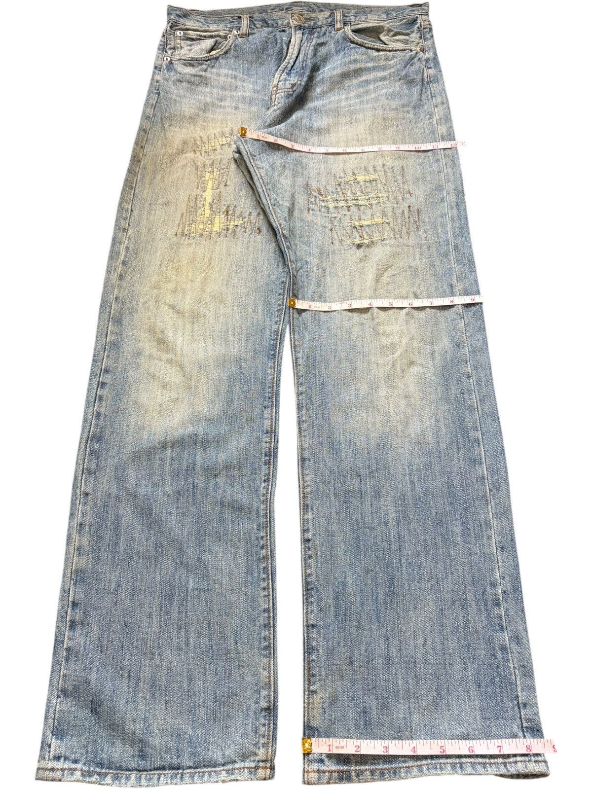 Body Glove Vintage Body Glove Sashiko Distressed Loose Jeans Size 33" - 8 Thumbnail