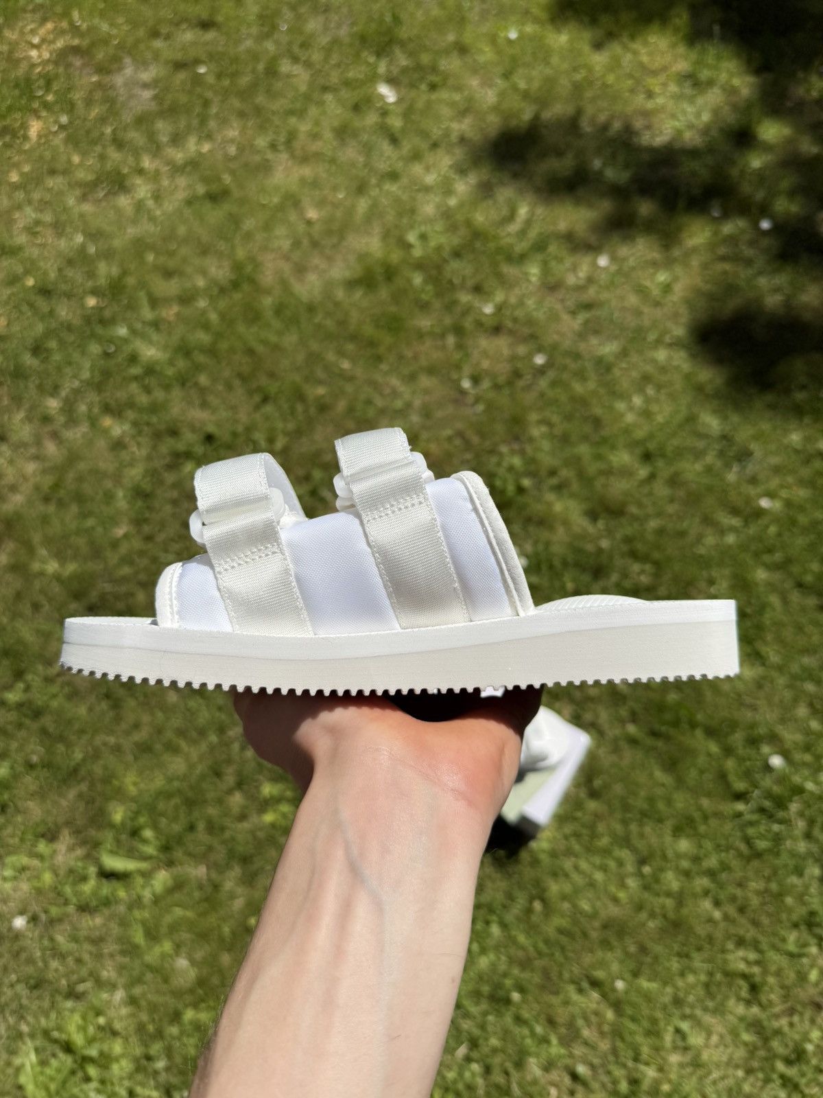 Designer Suicoke Moto Cab OG-056 White Slides Sandals Size US 6 / IT 36 - 11 Thumbnail