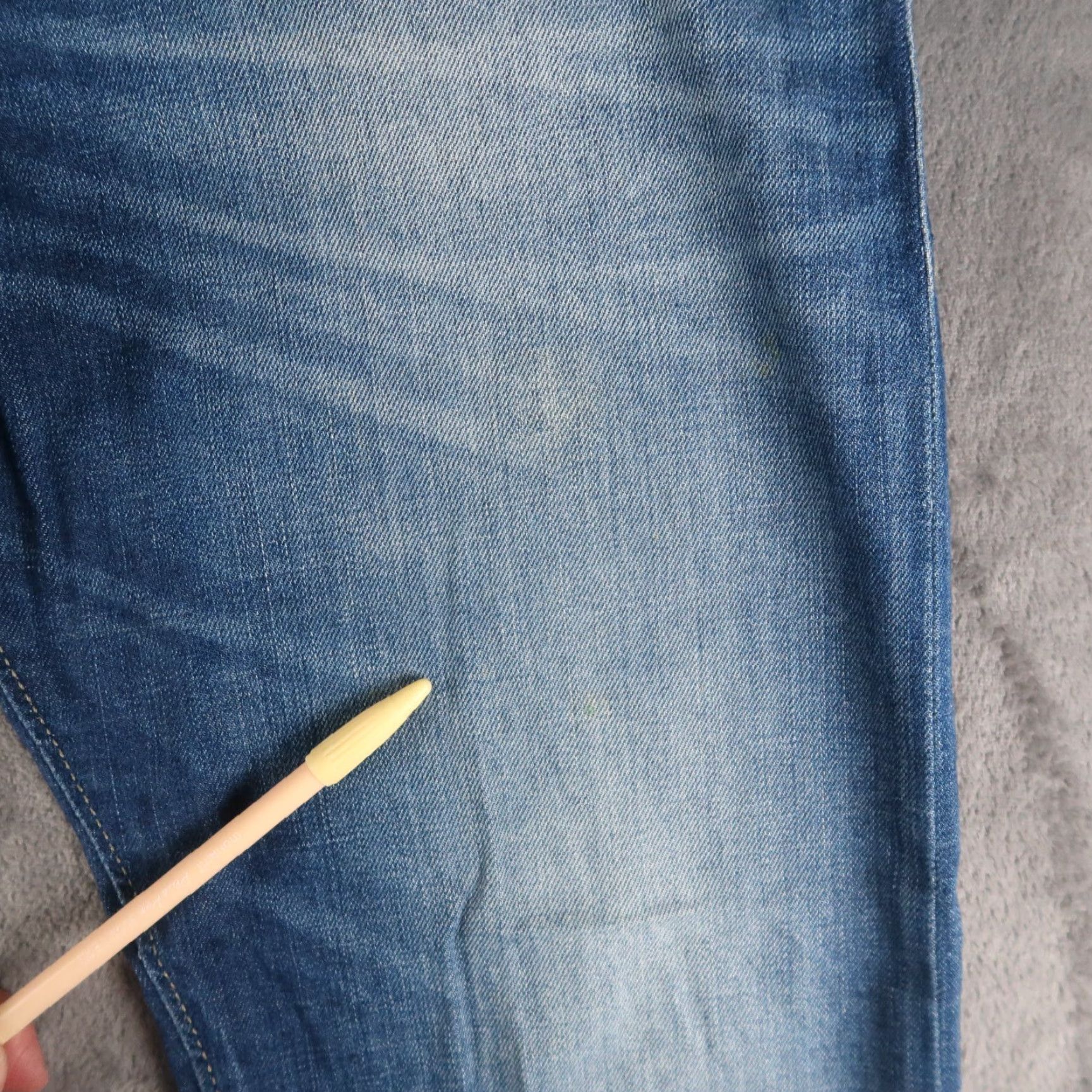 Diesel Diesel Buster Jeans Mens Regular Slim Tapered 29x27.5 Denim Cotton Blend Stretch Blue 5-Pocket Logo Distressed Jeans Mens Size US 29 - 4 Thumbnail
