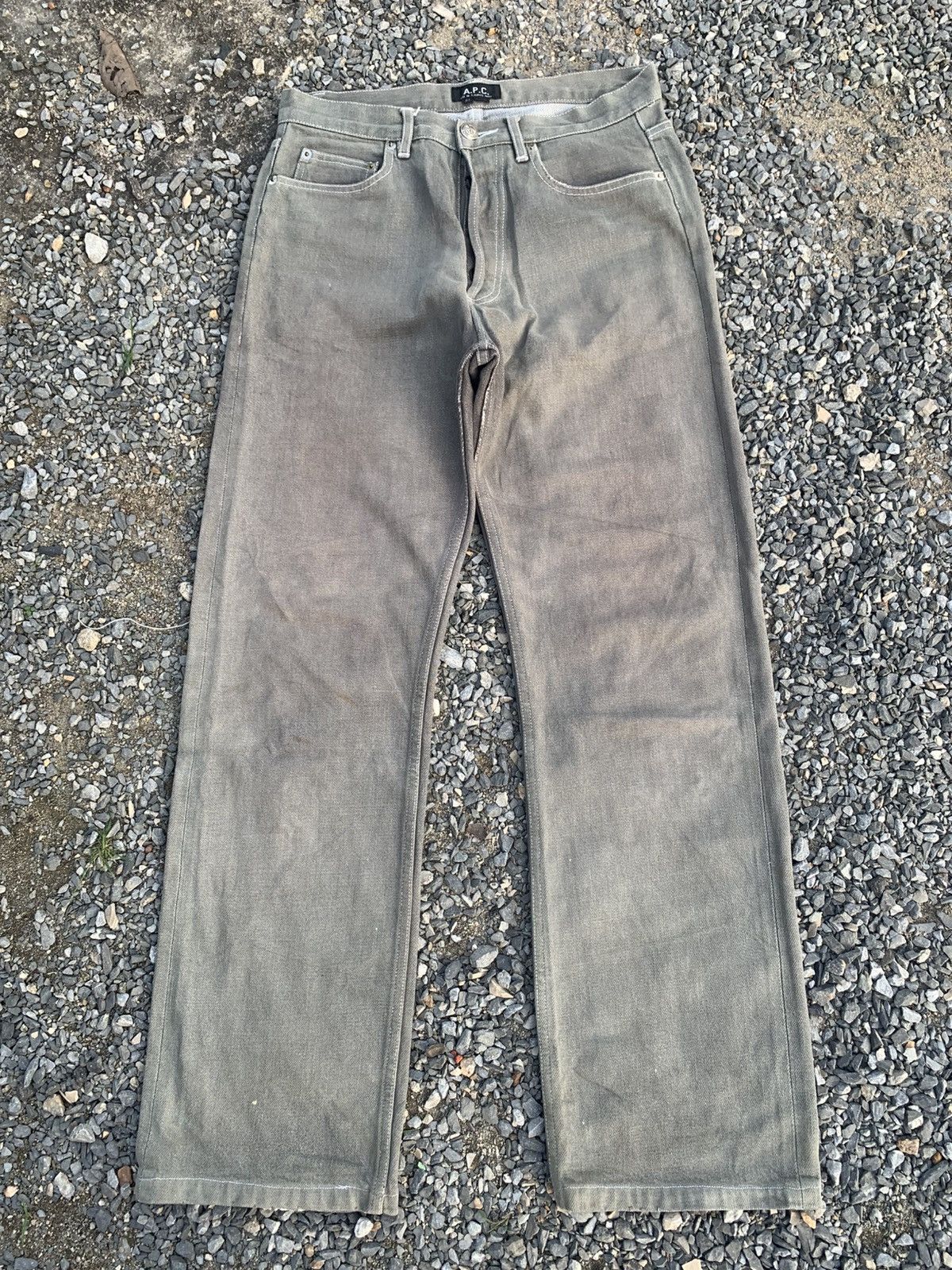 A.P.C. A.P.C SELVEDGE SUNFADED RUSTY DISTRESSED DENIM Size US 29 - 1 Thumbnail