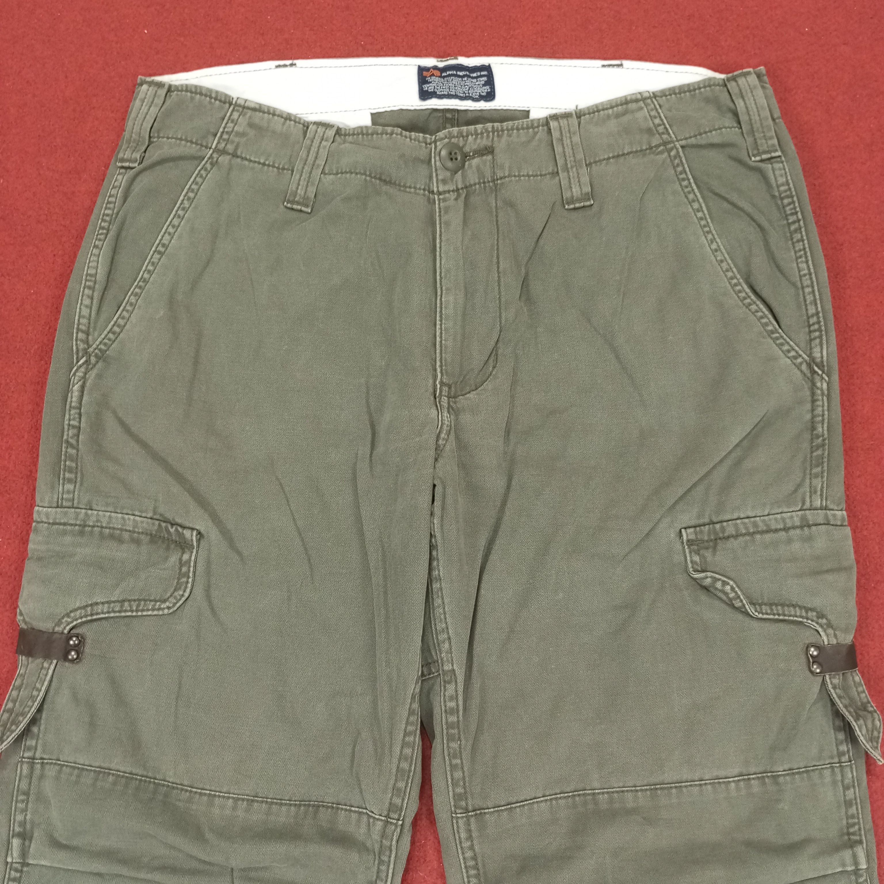 Alpha Industries × Vintage Alpha Industries Cargo Pocket Style Pants Size US 35 - 2 Thumbnail