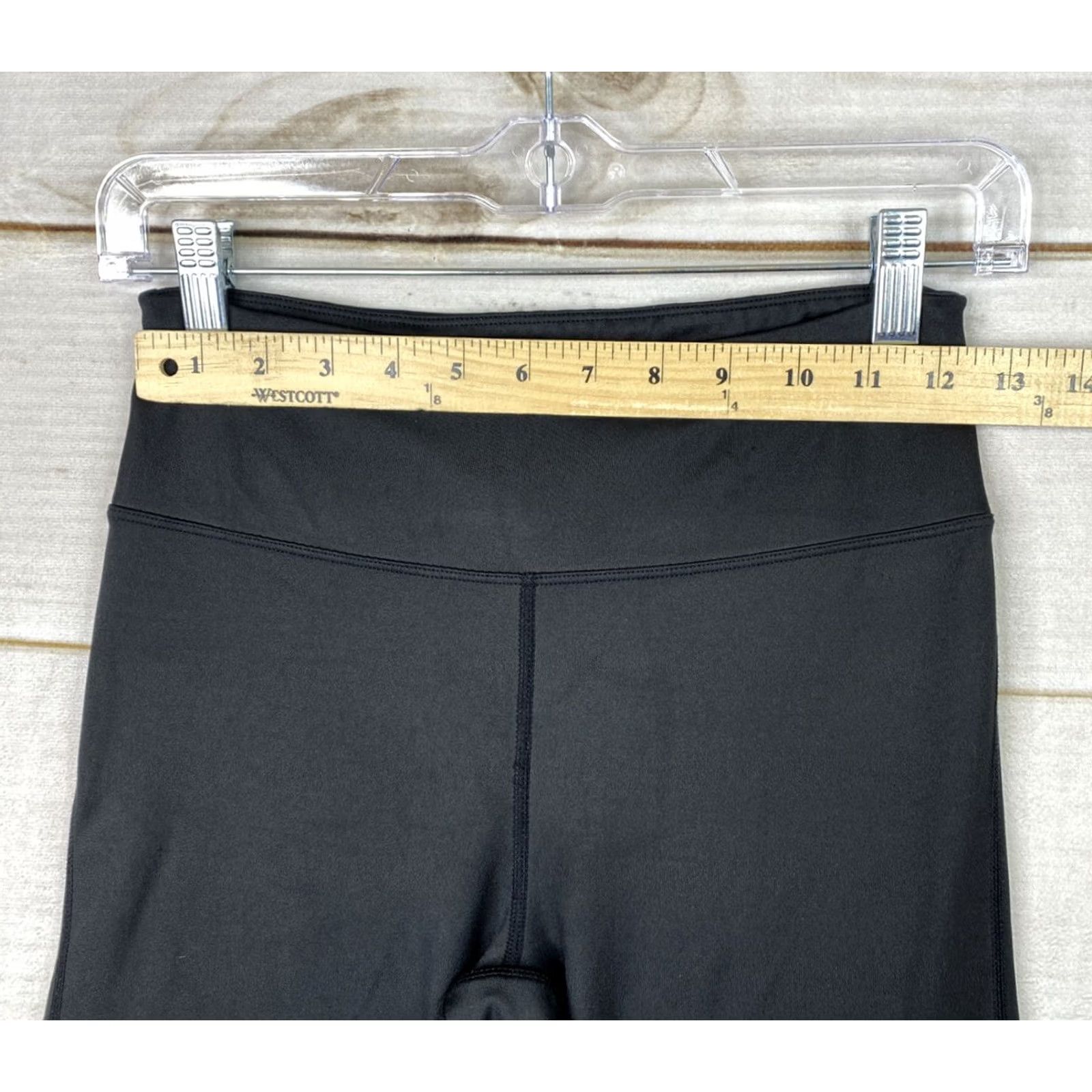 Nanette Lepore Nanette Lepore Leggings Womens XS Black Pleated Leg Skinny Pocket Workout Run Pants Size 26" / US 2 / IT 38 - 4 Thumbnail