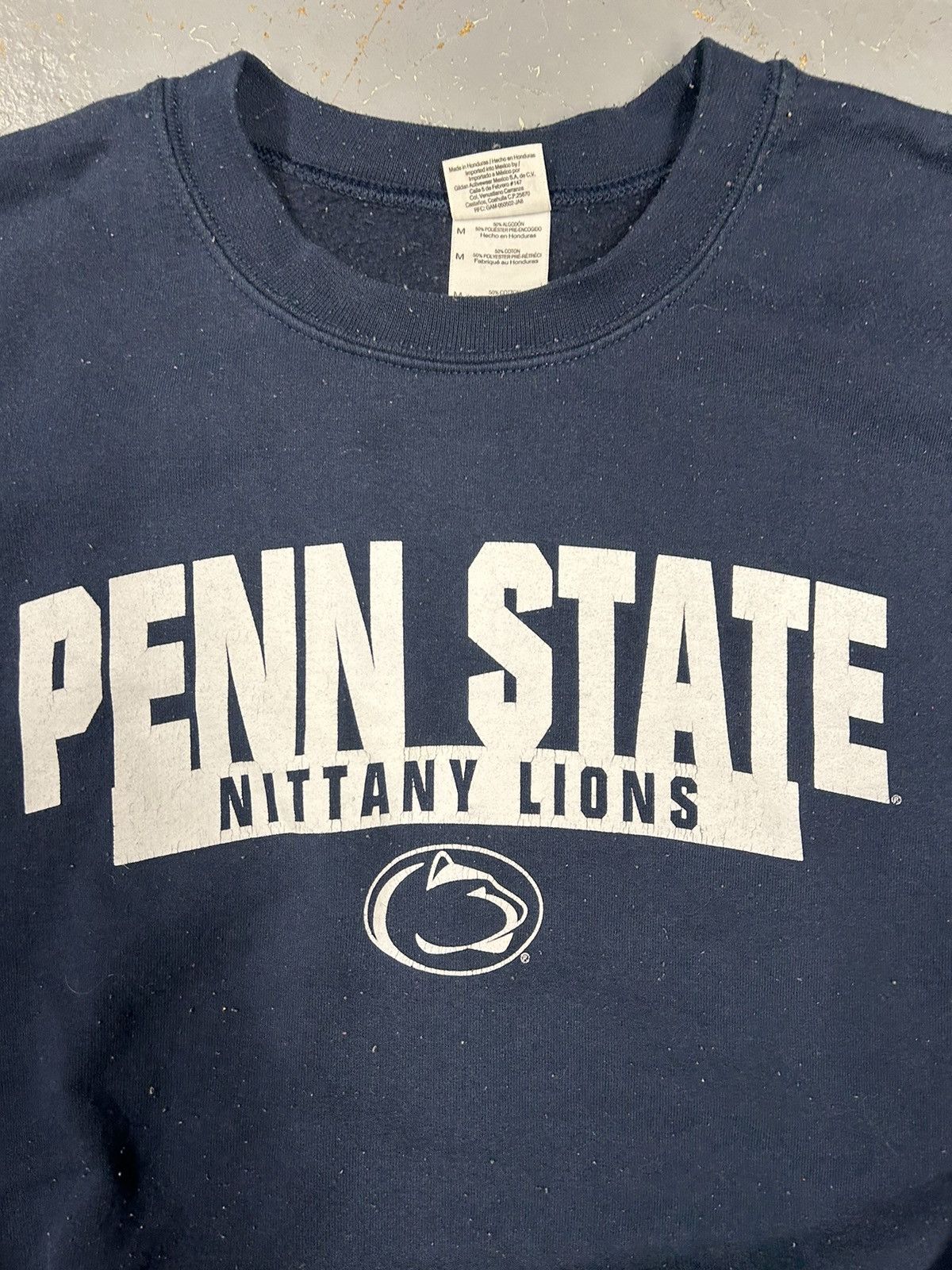 Vintage Crazy Vintage Y2K Navy Penn State University Script Crewneck Size US M / EU 48-50 / 2 - 2 Thumbnail