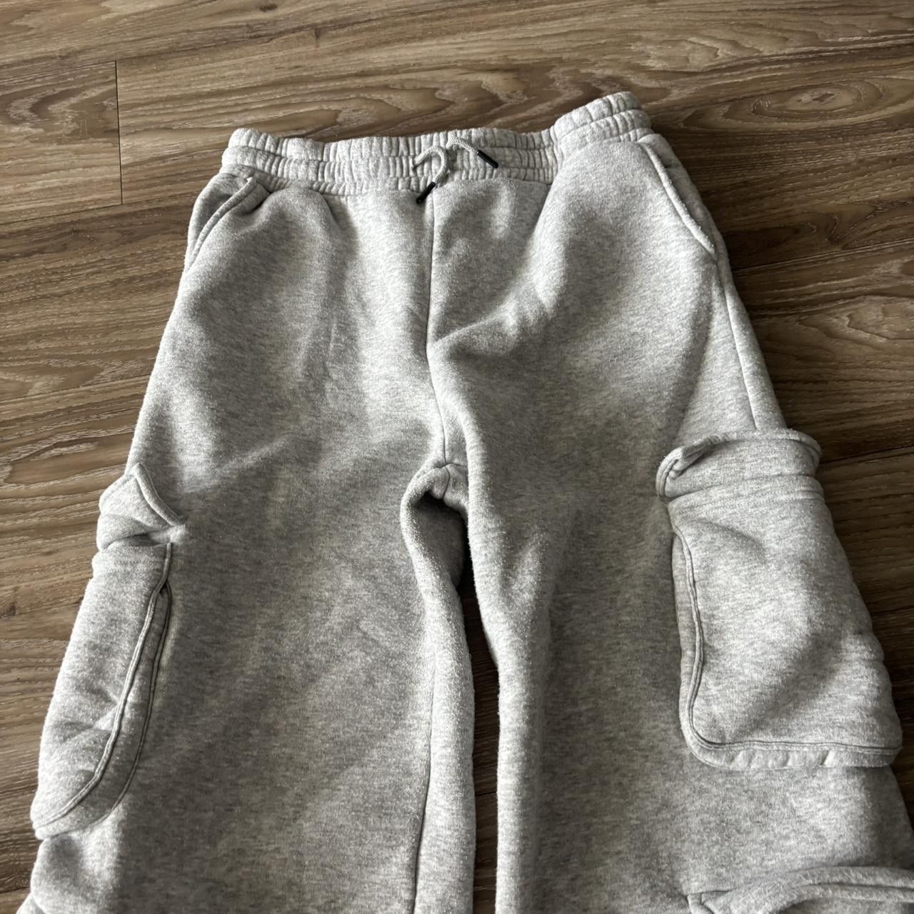 Vintage Crazy Vintage Y2K/2000s Baggy Grey Cargo Streetwear Sweatpants! Fits S Size US 30 / EU 46 - 4 Thumbnail