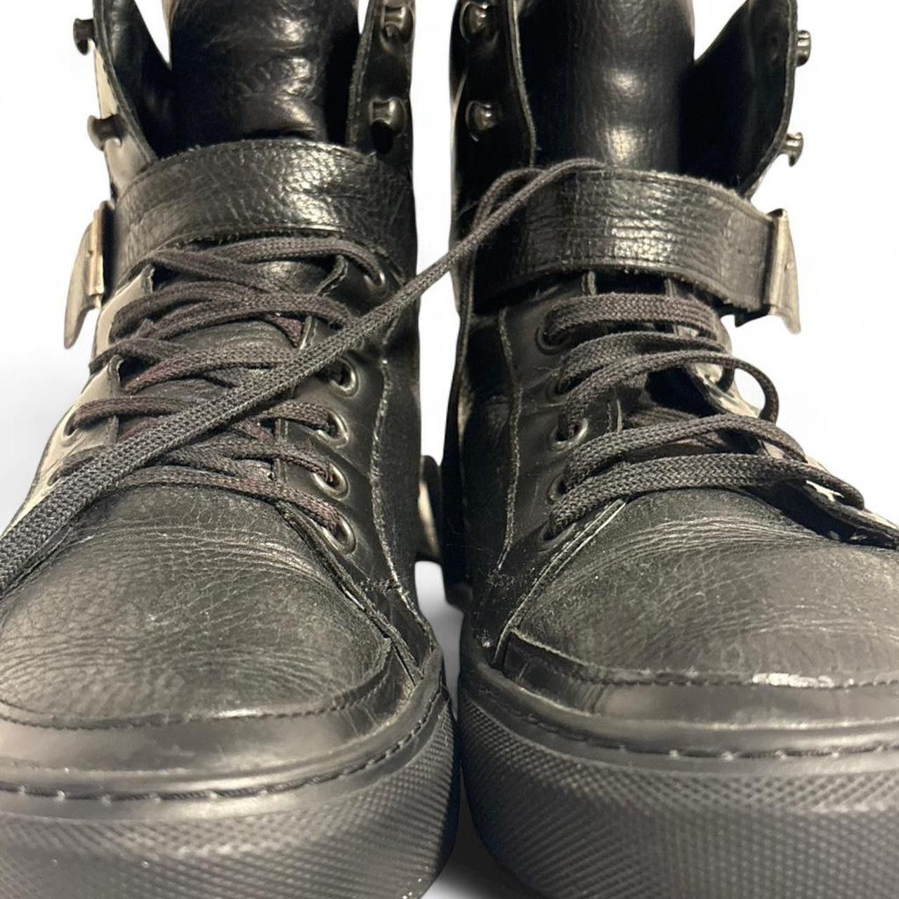 The Kooples Leather The Kooples Buckle Strap High Top Sneakers Size US 9 / EU 42 - 3 Thumbnail