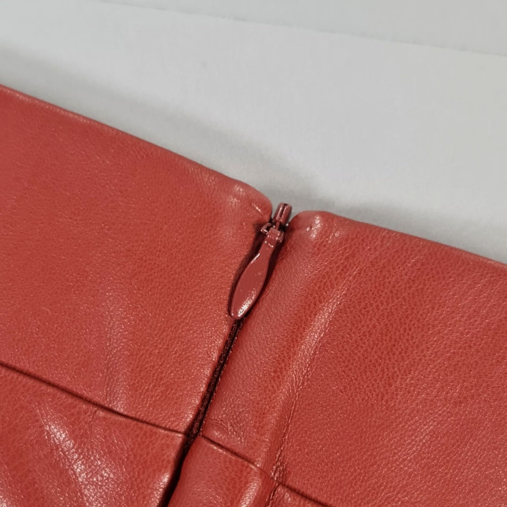 ALIX NYC ALIX NYC Womens Leggings Red XS Faux Leather Split Hem Pants Size 26" / US 2 / IT 38 - 7 Thumbnail