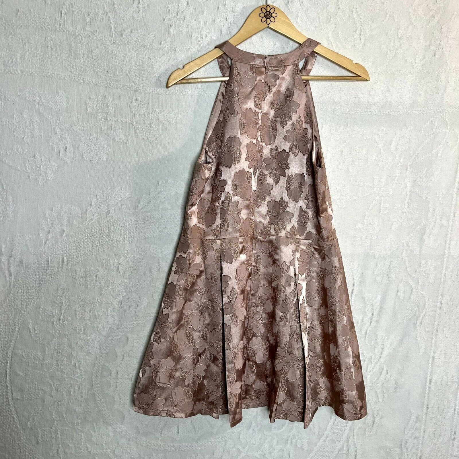 Other Lulus Blush Pink Floral Dress Size L / US 10 / IT 46 - 5 Thumbnail