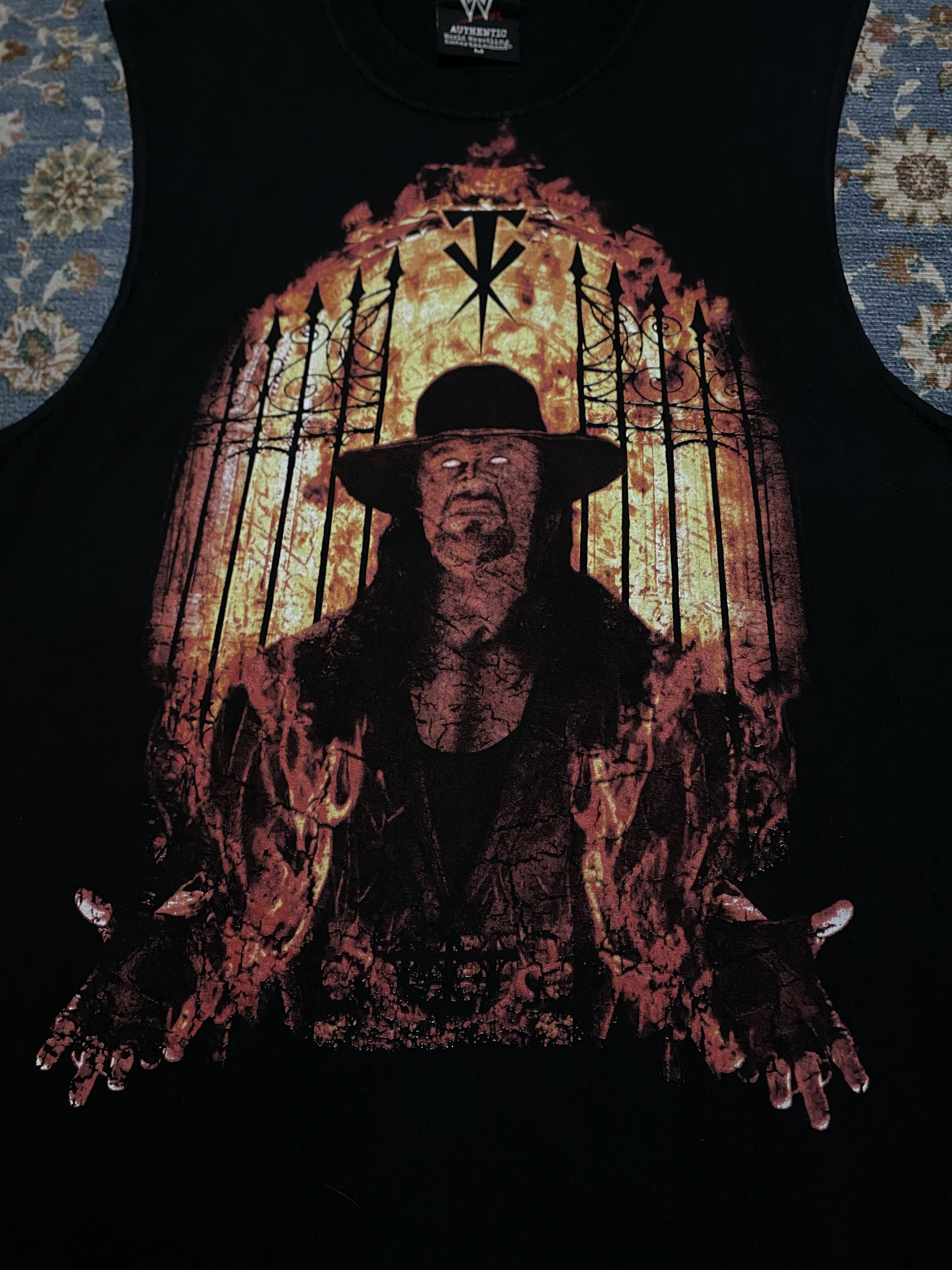 Vintage Vintage Wwe Undertaker Tank Top Rare Item Front and Back Size US M / EU 48-50 / 2 - 2 Thumbnail