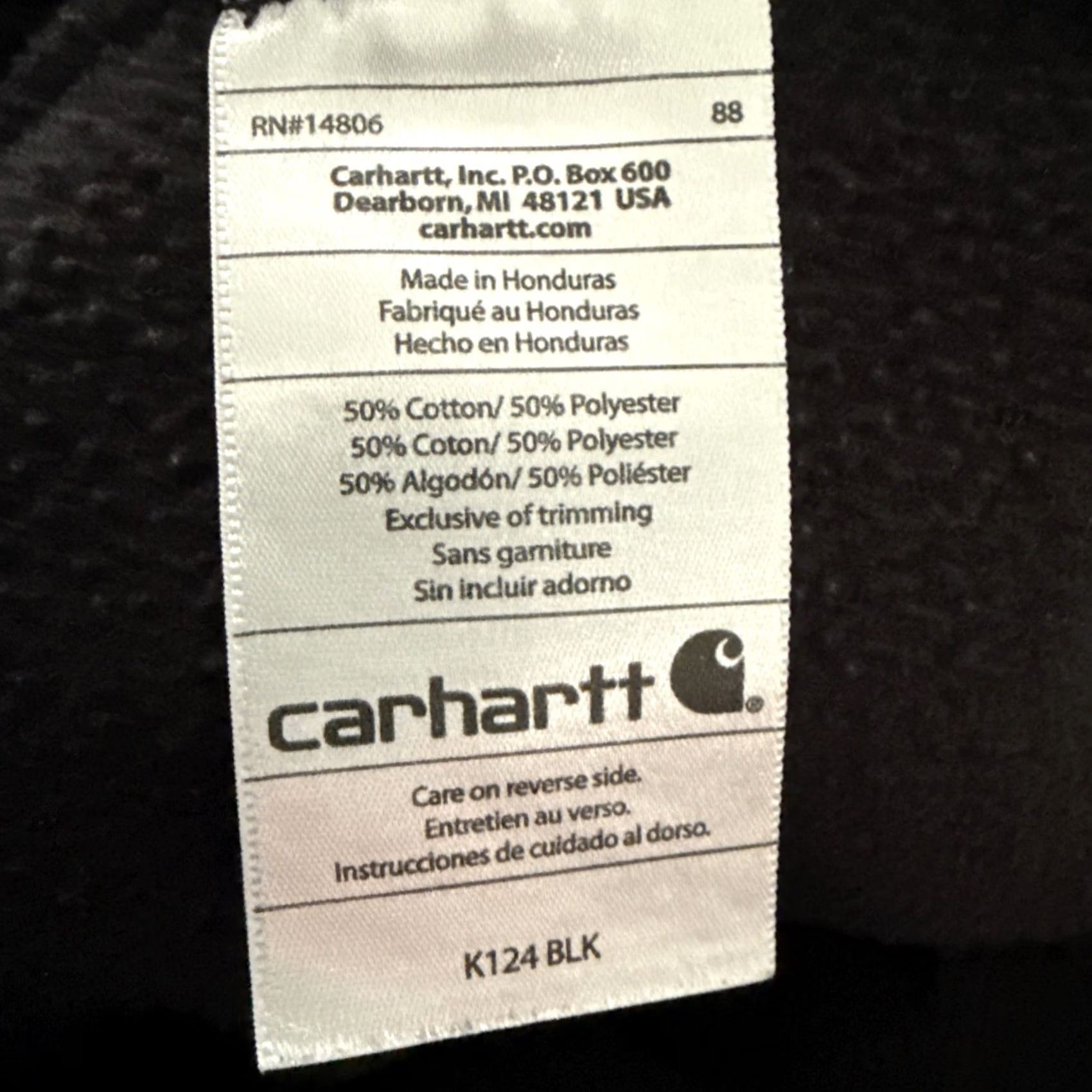 Carhartt Carhartt Logo Pullover Sweatshirt Mens Large Tall Black Crew Neck Long Sleeve Size US L / EU 52-54 / 3 - 5 Thumbnail