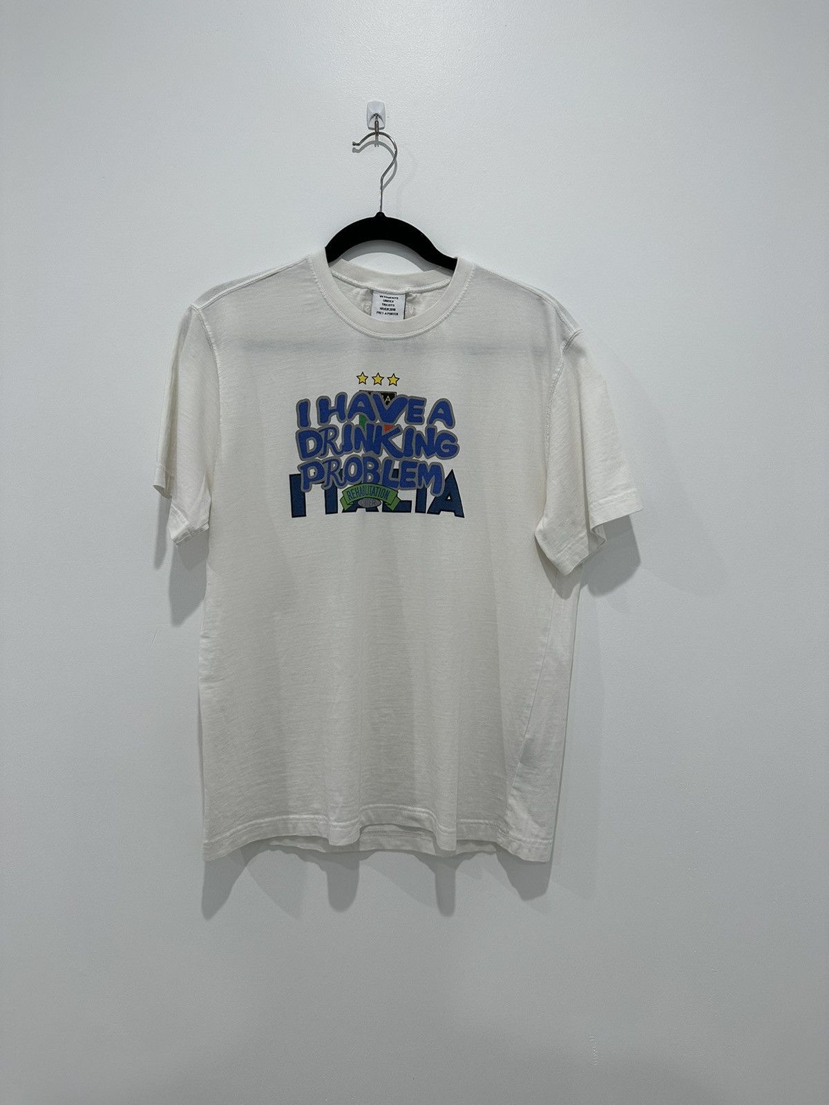 Vetements Vetements I Have a Drinking Problem Shirt | Grailed