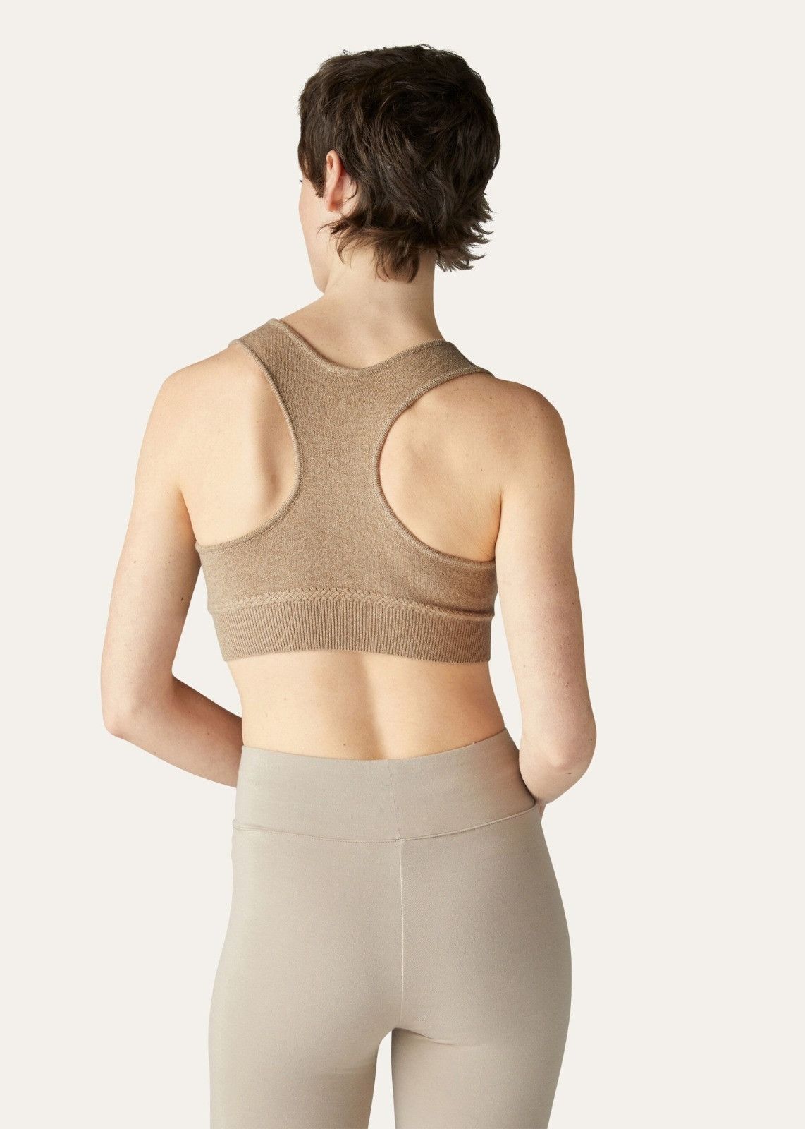 Loro Piana o1srvl11e1125 FAN1851 Cocooning Crop Top in Brown Size S / US 4 / IT 40 - 5 Thumbnail