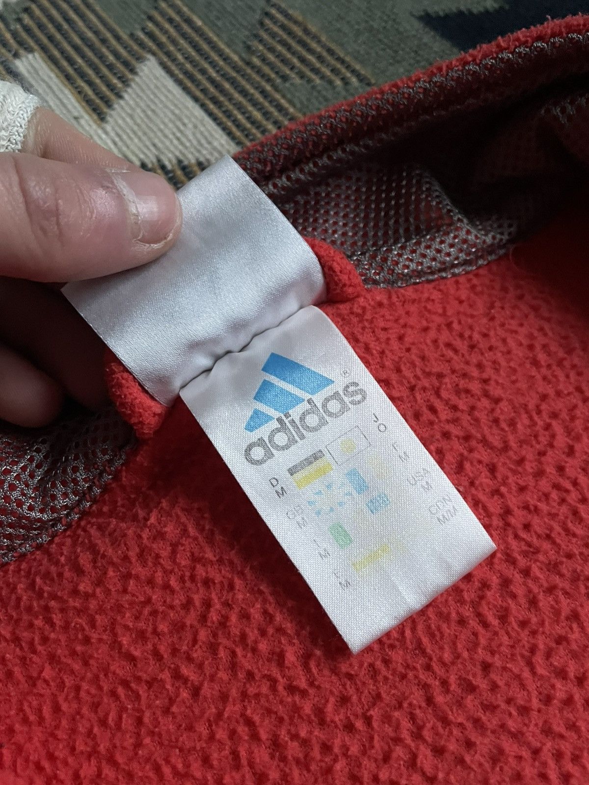 Vintage Vintage Adidas 3stripes Nylon Fleece Jacket Size US M / EU 48-50 / 2 - 11 Thumbnail