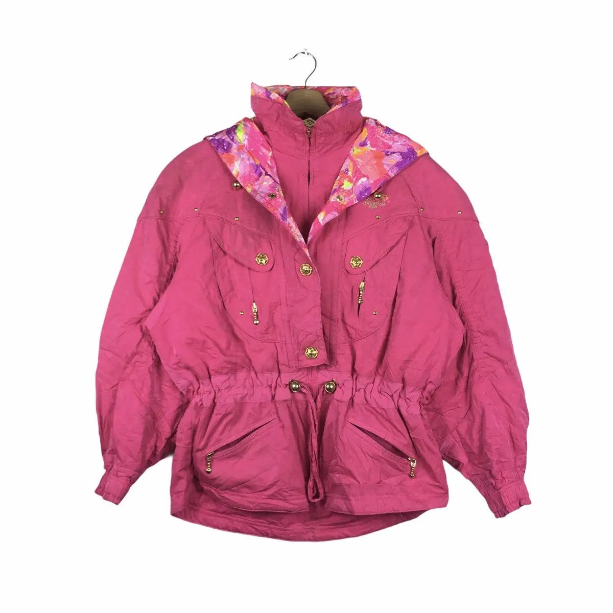 Ellesse Vtg ELLESSE ITALIA Pink Pop Art Rainbow Ski Winte Size L / US 10 / IT 46 - 1 Thumbnail