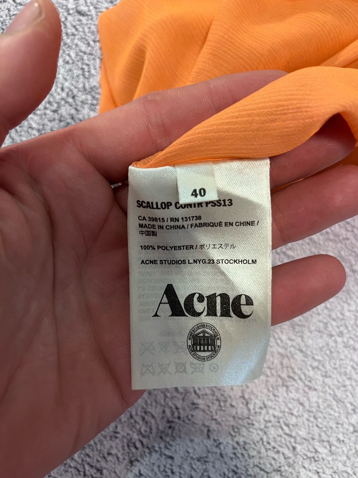 Acne Studios Acne Studios Scallop Contr PSS13 Sleeveless Sheer Blouse Size M / US 6-8 / IT 42-44 - 5 Thumbnail
