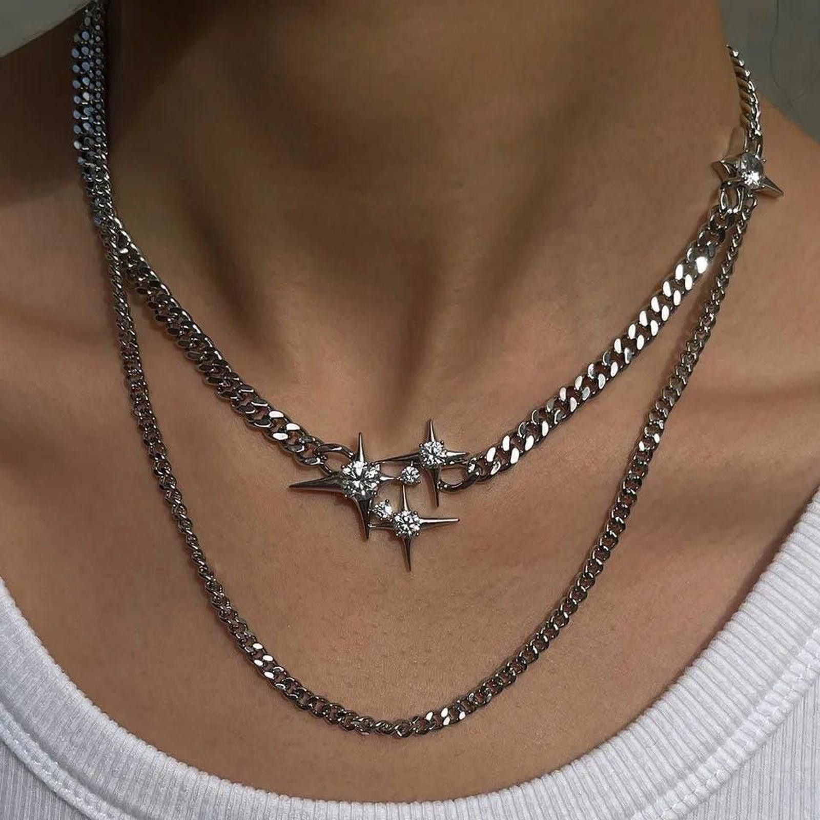 Jewelry STAR y2k Pendant Necklace Size ONE SIZE - 1 Thumbnail
