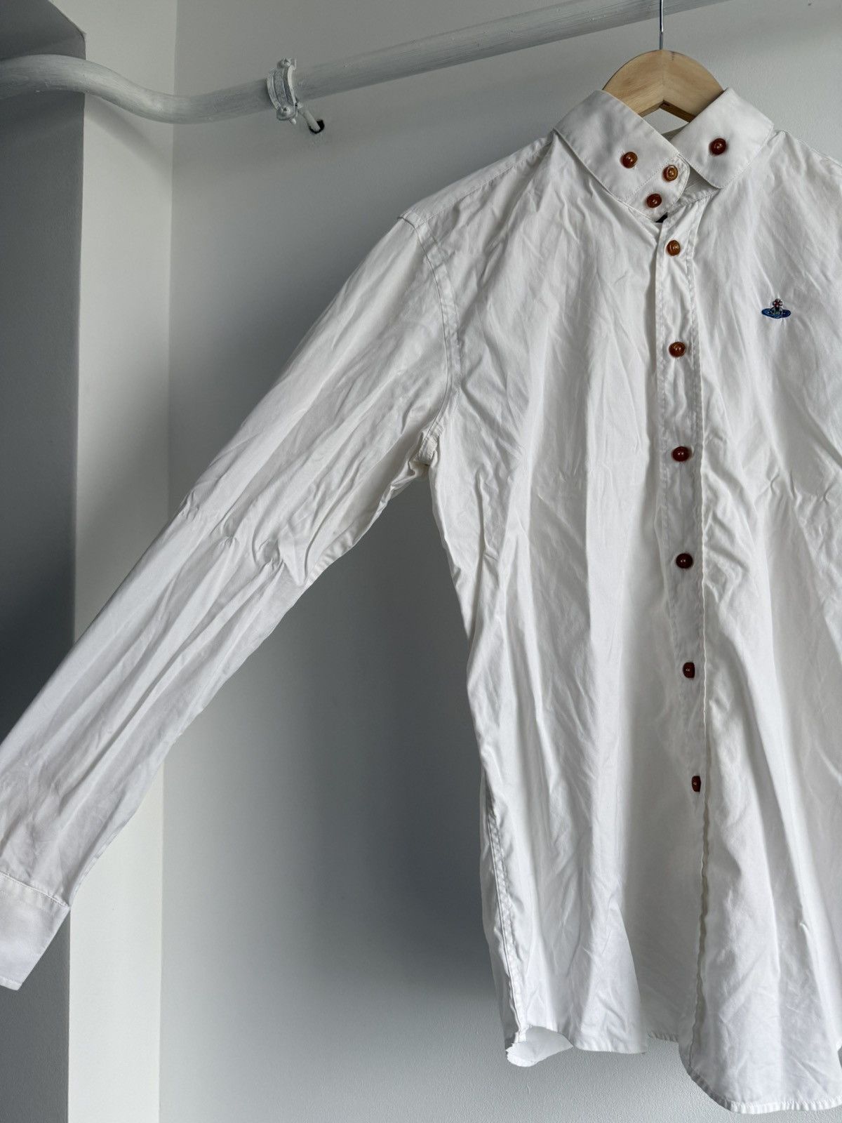 Vivienne Westwood Vivienne Westwood White Button Up Shirt Size US M / EU 48-50 / 2 - 13 Thumbnail