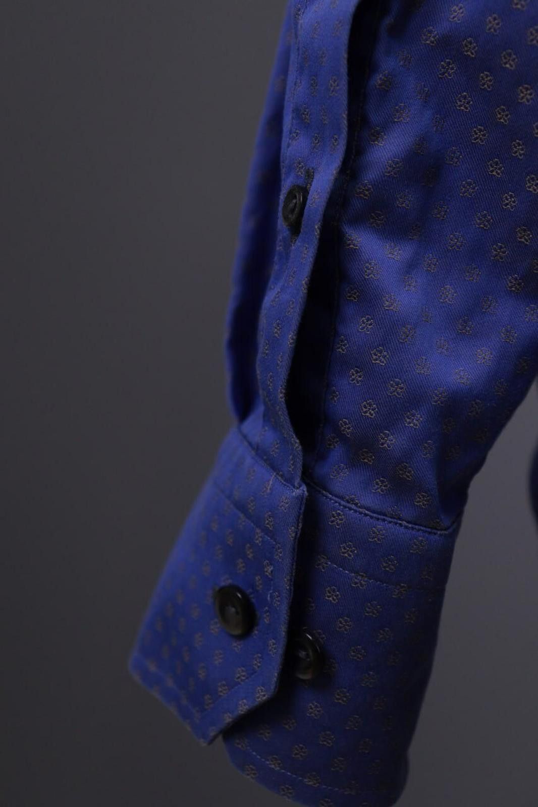 Eton Eton Slim Blue Floral Long Sleeve Button Down Shirt Size 44 Size US M / EU 48-50 / 2 - 11 Thumbnail