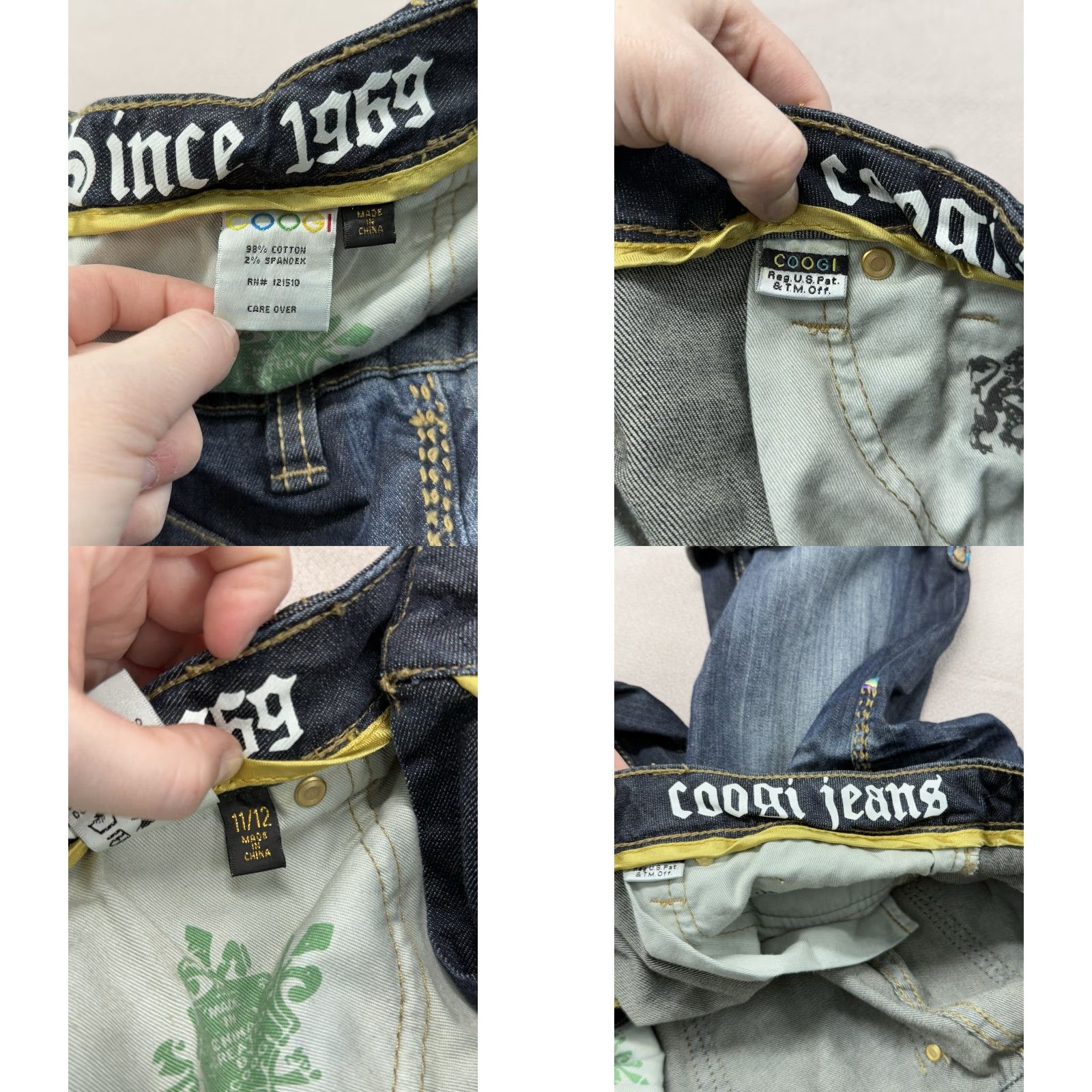 Coogi VINTAGE COOGI Embellished Bling Rhinestone Cuff Denim Shorts Women’s Size 11/12 Size 34" / US 12 / IT 48 - 9 Thumbnail
