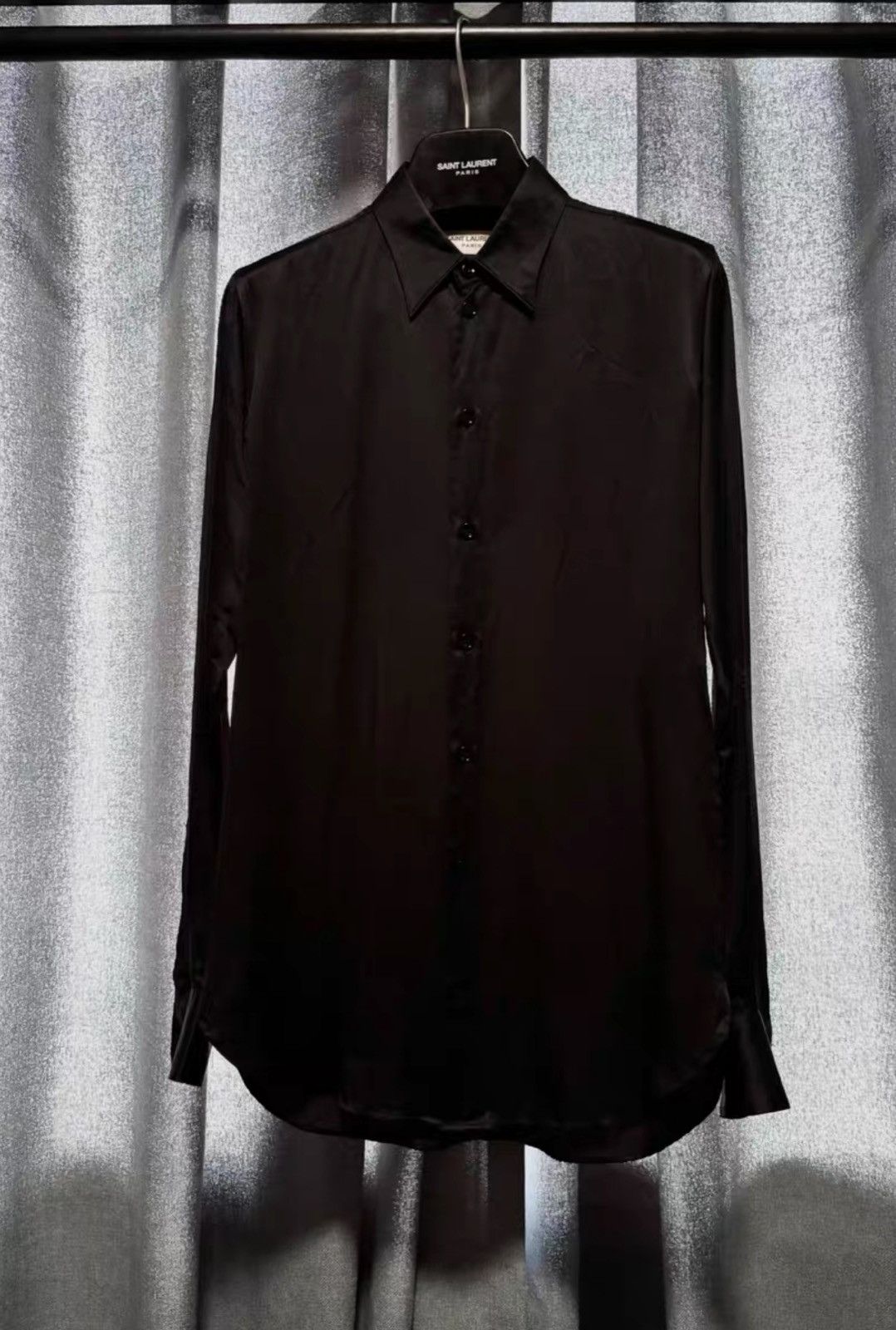 Saint Laurent Paris Saint Laurent SLP 2016FW Black Samurai Silk Shirt Size US M / EU 48-50 / 2 - 1 Thumbnail