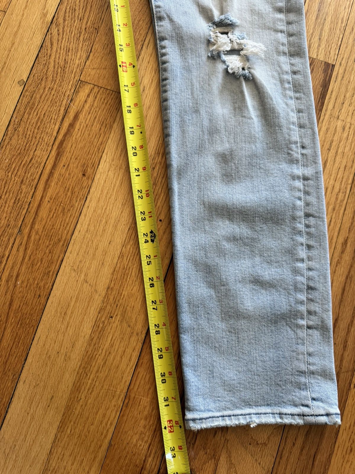 Ovadia & Sons Ovadia & Sons Distressed Slim Fit Denim Men’s Size 32x32 Size US 32 / EU 48 - 9 Thumbnail