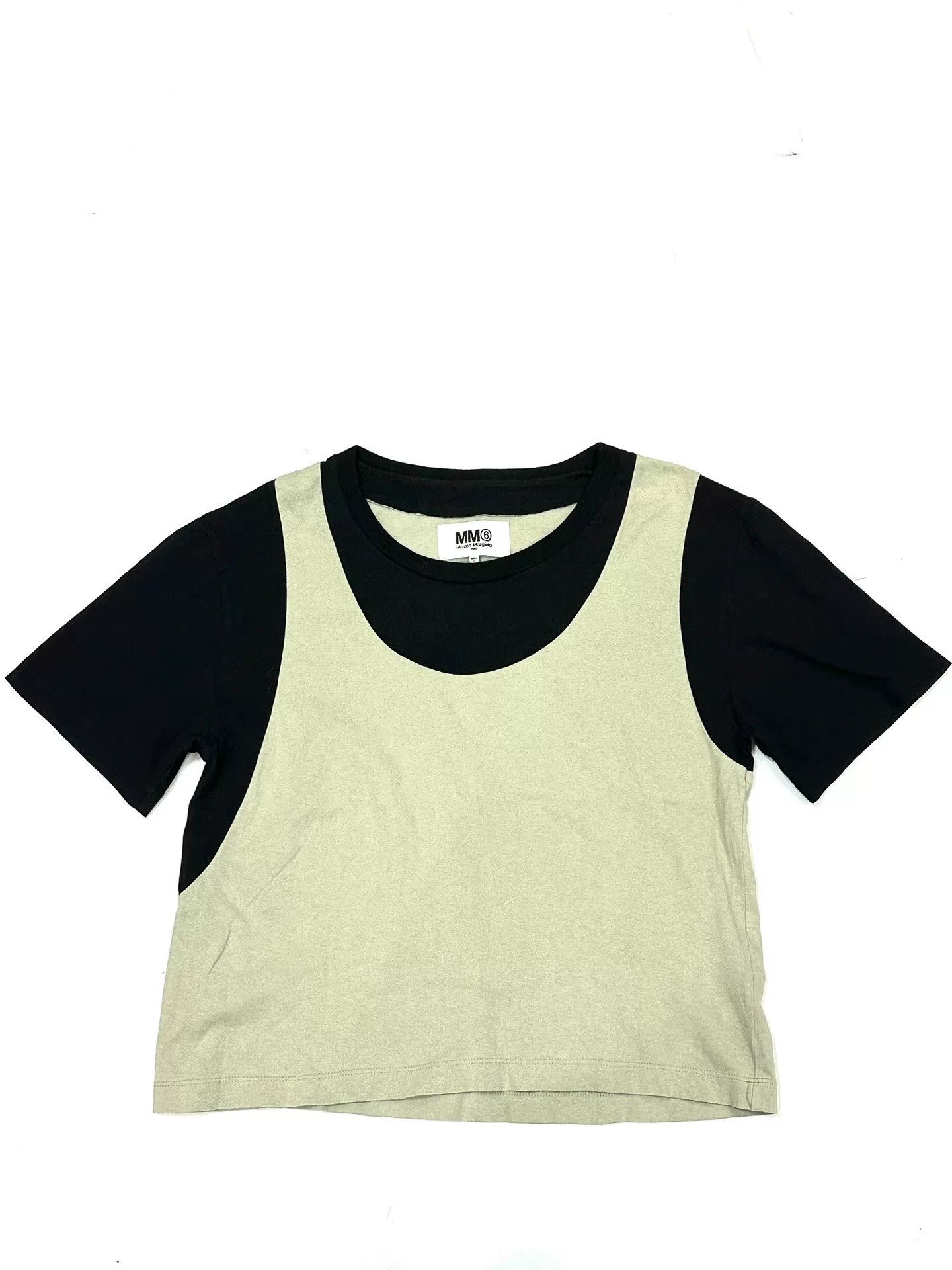 MM6 MM6 Asymmetric Color Short-Sleeve T-Shirt Size US XS / EU 42 / 0 - 1 Thumbnail