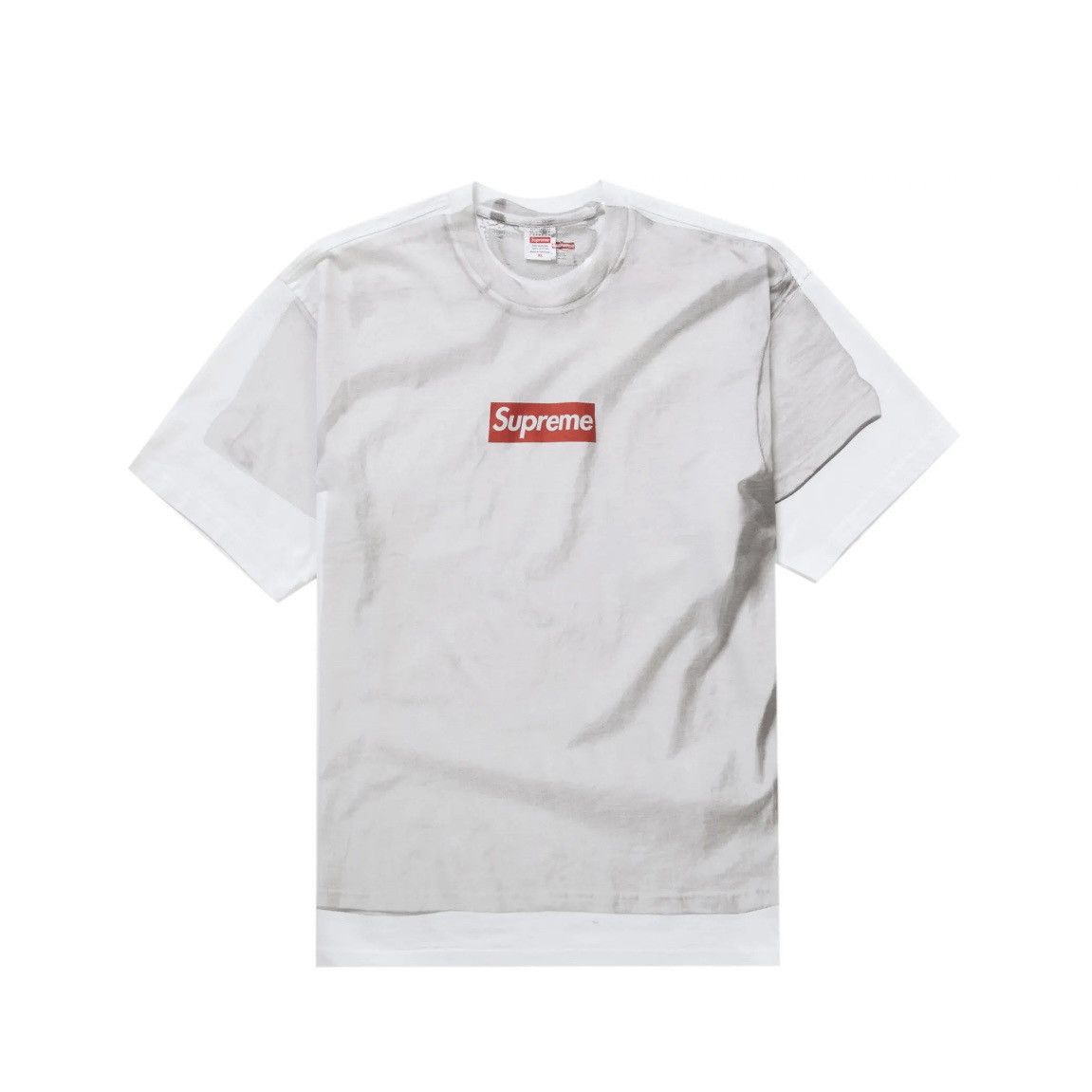 Supreme Supreme x Maison Margiela MM6 Box Logo Tee White Size