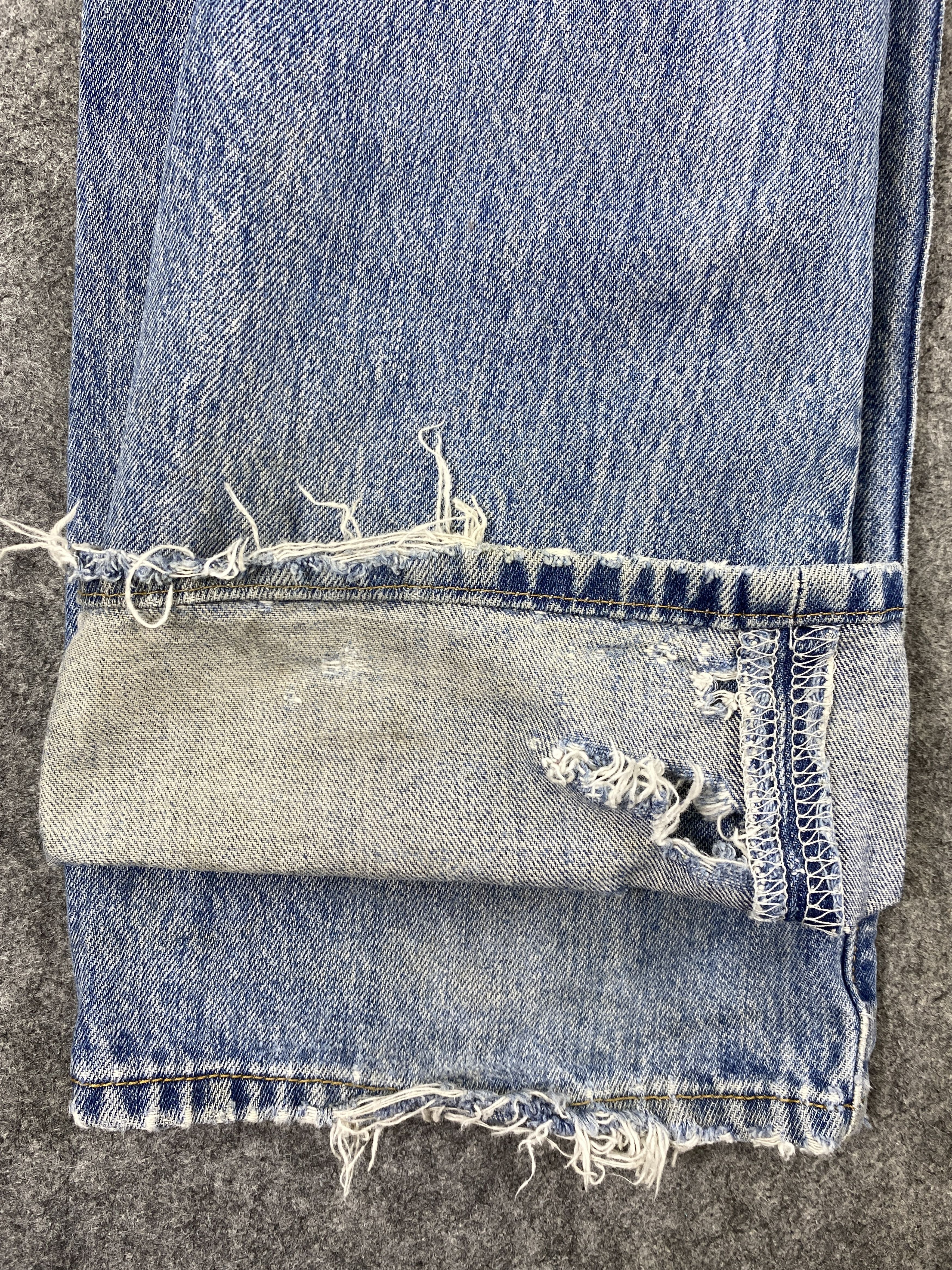 Levi's Blue Wash Vintage Levi's 501 Jeans 35x33.5 Denim -JN1633 Size US 35 - 10 Thumbnail