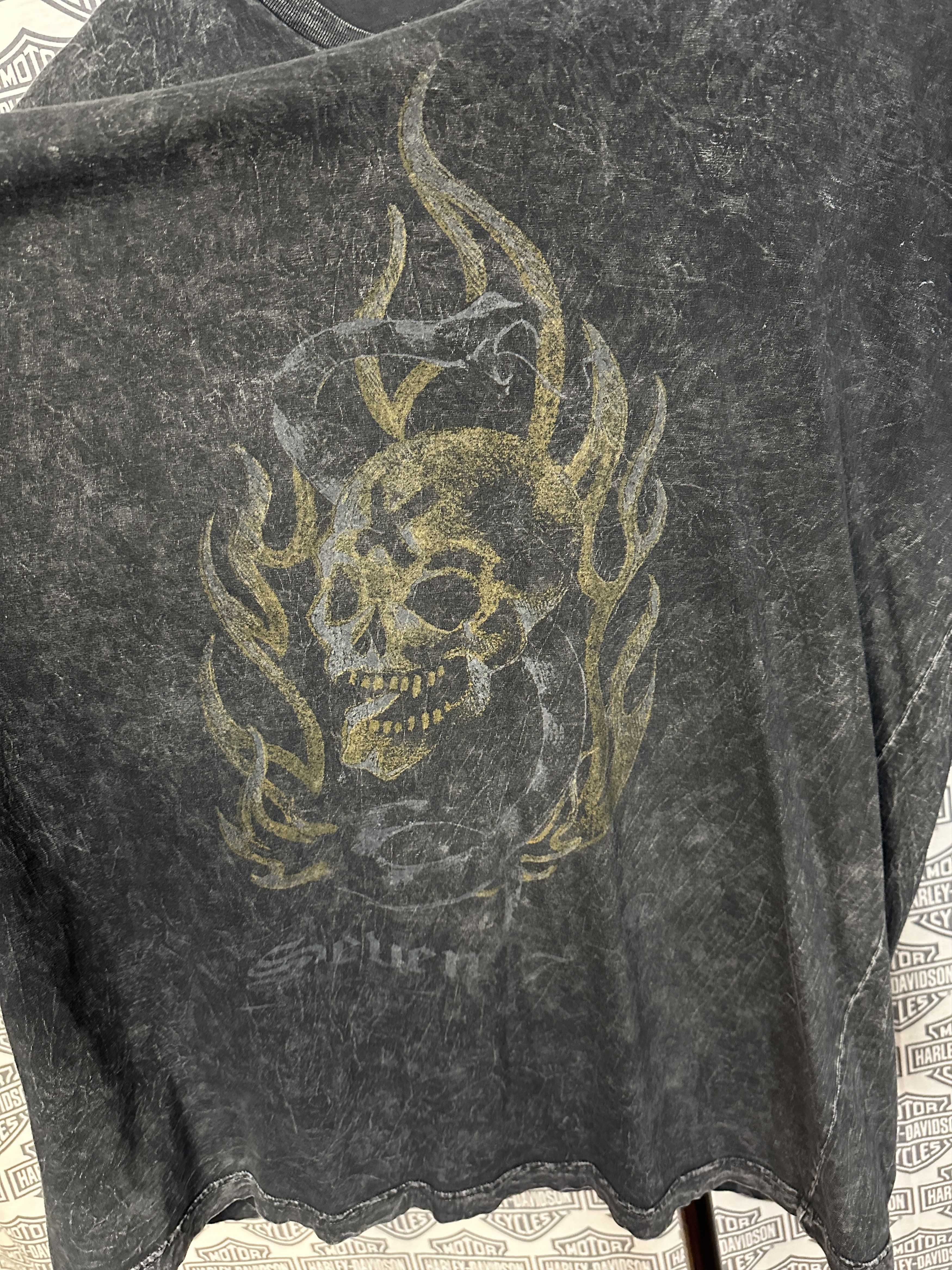 Seven 7 Y2K Cyber Goth Seven 7 Skull Long Sleeve Shirt XXL Size US XXL / EU 58 / 5 - 3 Thumbnail
