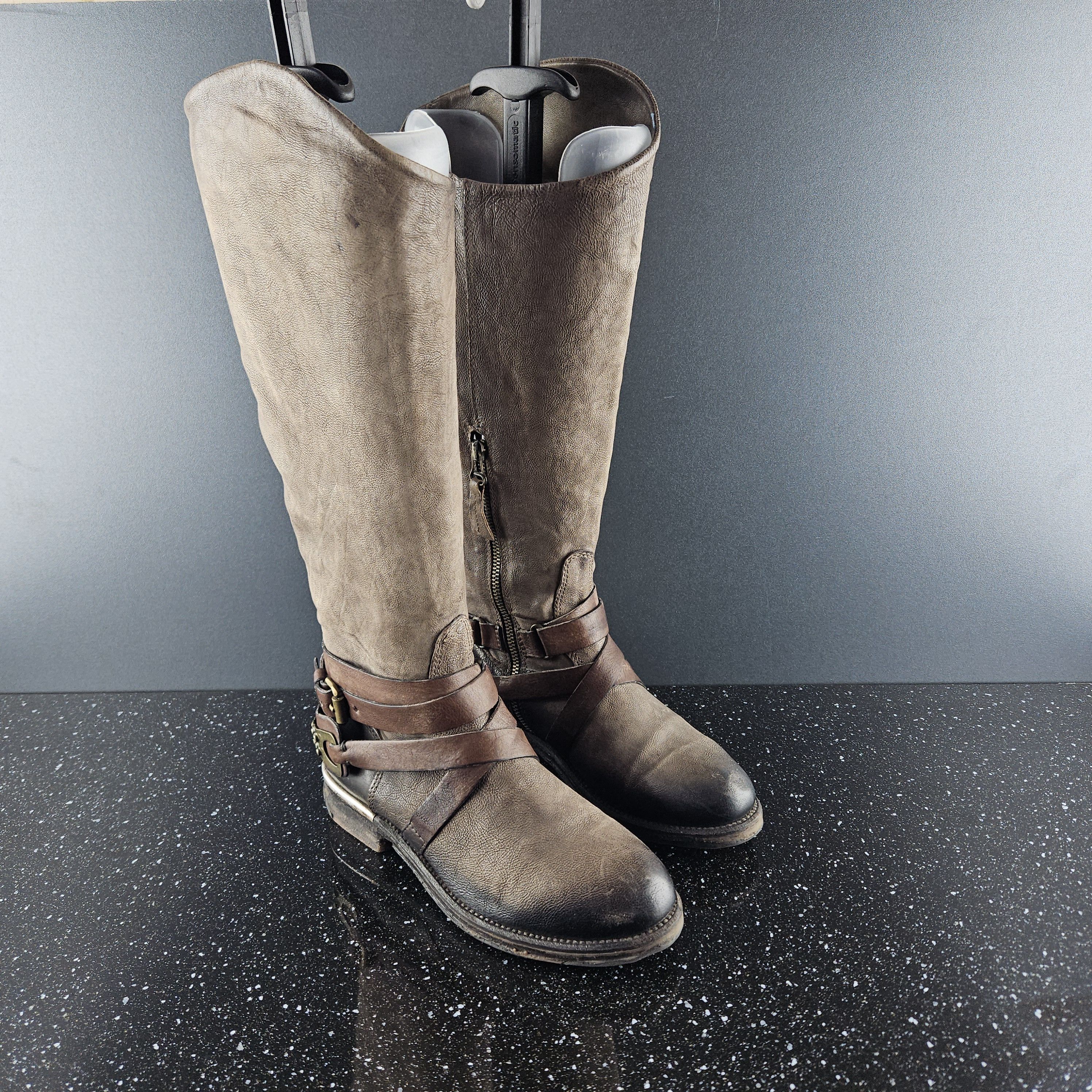 A.S.98 A.S. 98 High Brown leather boots sz 38, us 8 wmns Size US 8 / IT 38 - 4 Thumbnail