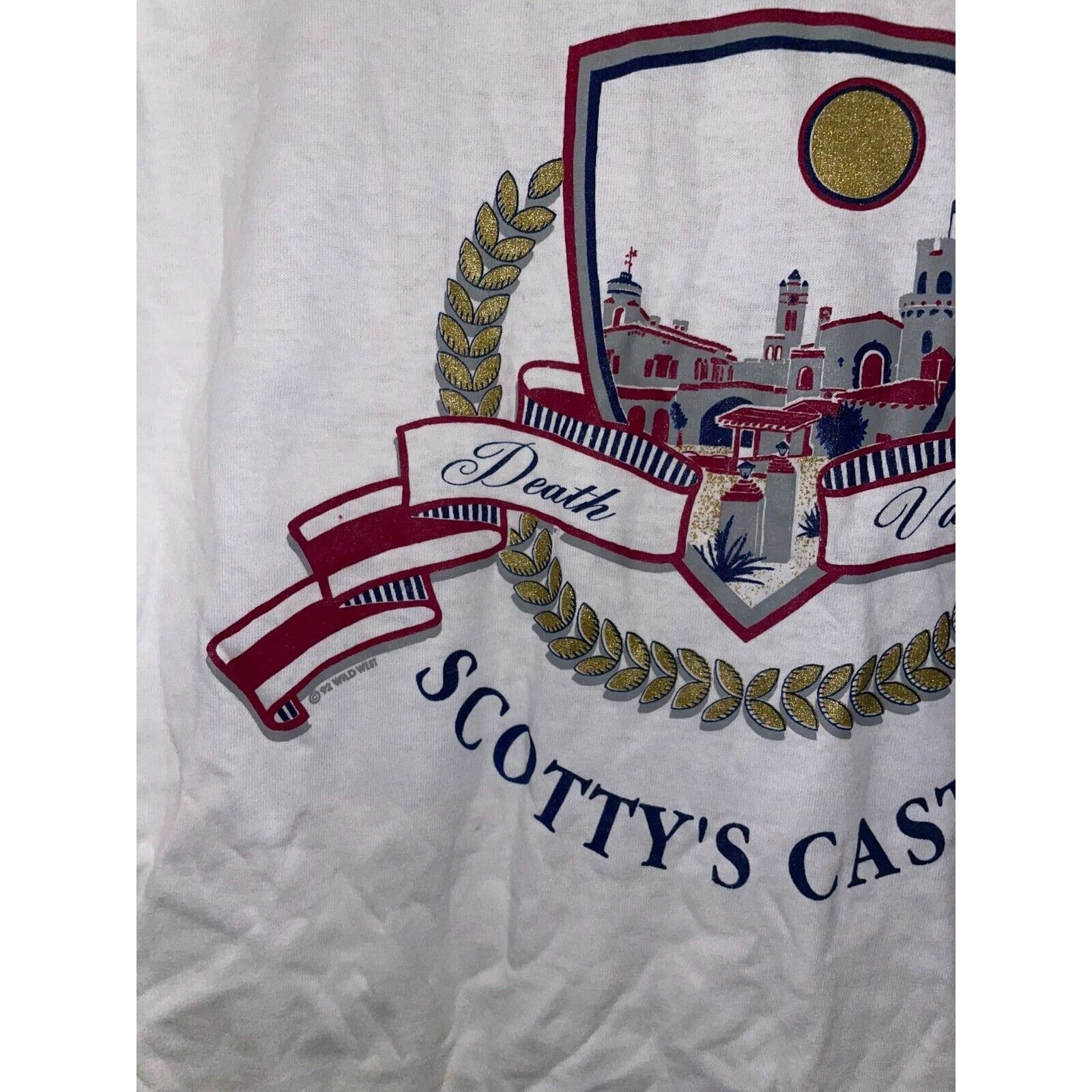 Jerzees Vintage Scotty's Castle Mouth Rushmore Misprint White M Tee Size US M / EU 48-50 / 2 - 5 Thumbnail
