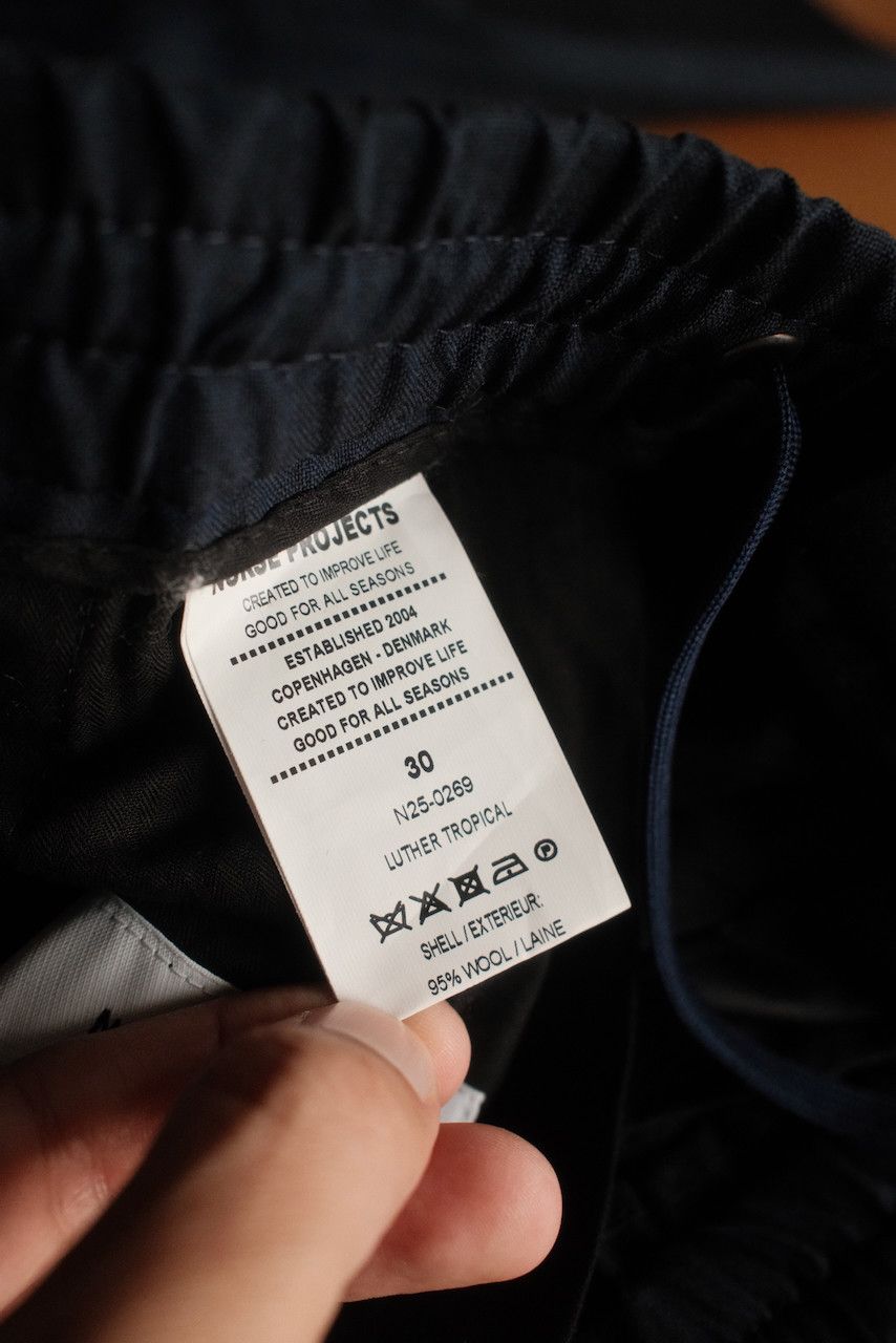 Norse Projects Luther Tropical Wool Mohair Trousers Size US 30 / EU 46 - 3 Thumbnail