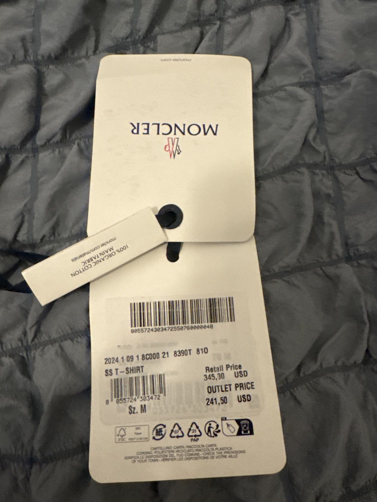 Moncler MONCLER T-SHIRT Size US M / EU 48-50 / 2 - 2 Thumbnail