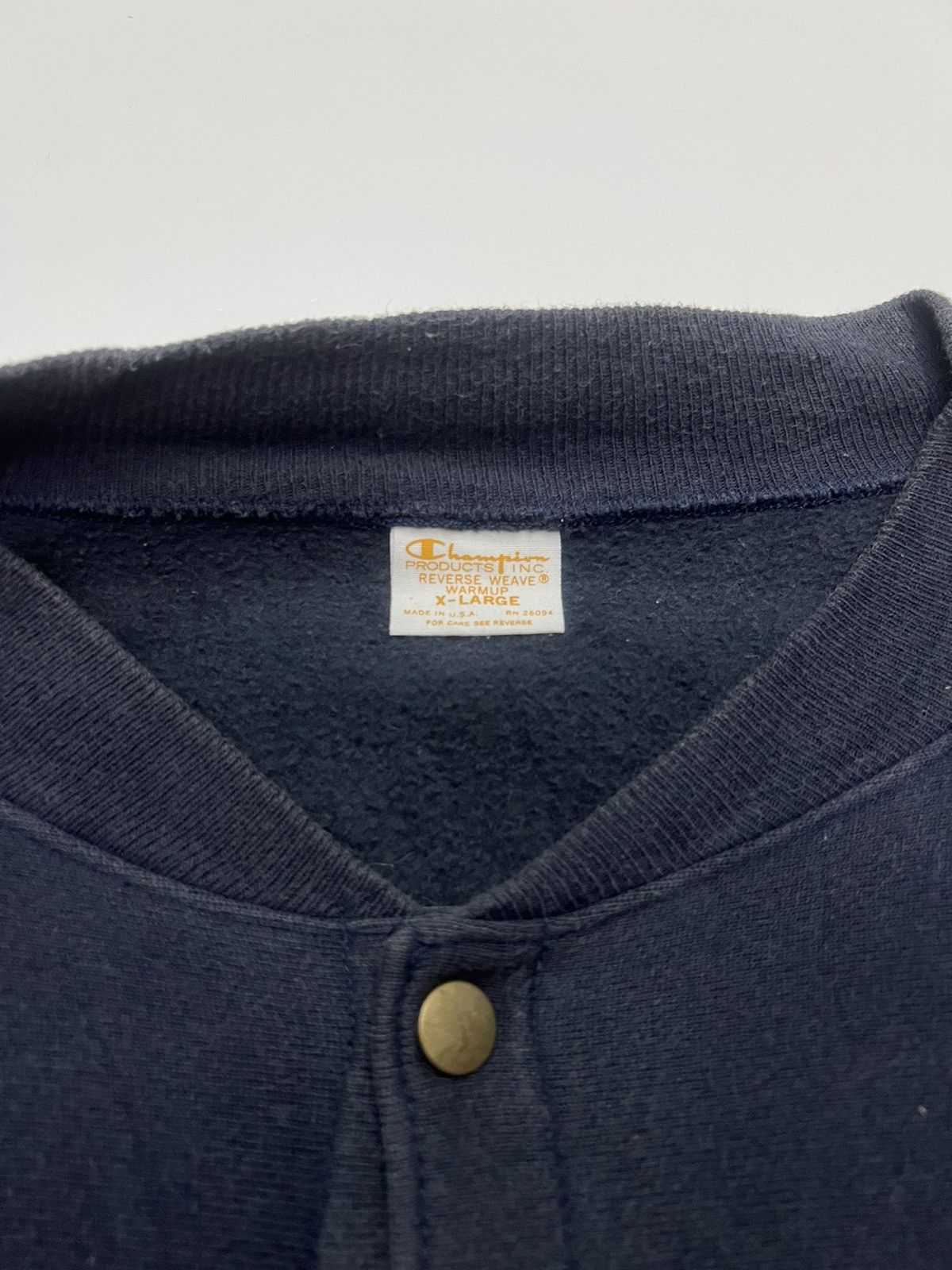 Champion × Vintage VINTAGE CHAMPION REVERSE WEAVE WARMUP SNAP BUTTON SWEATSHIRT Size US XL / EU 56 / 4 - 5 Thumbnail