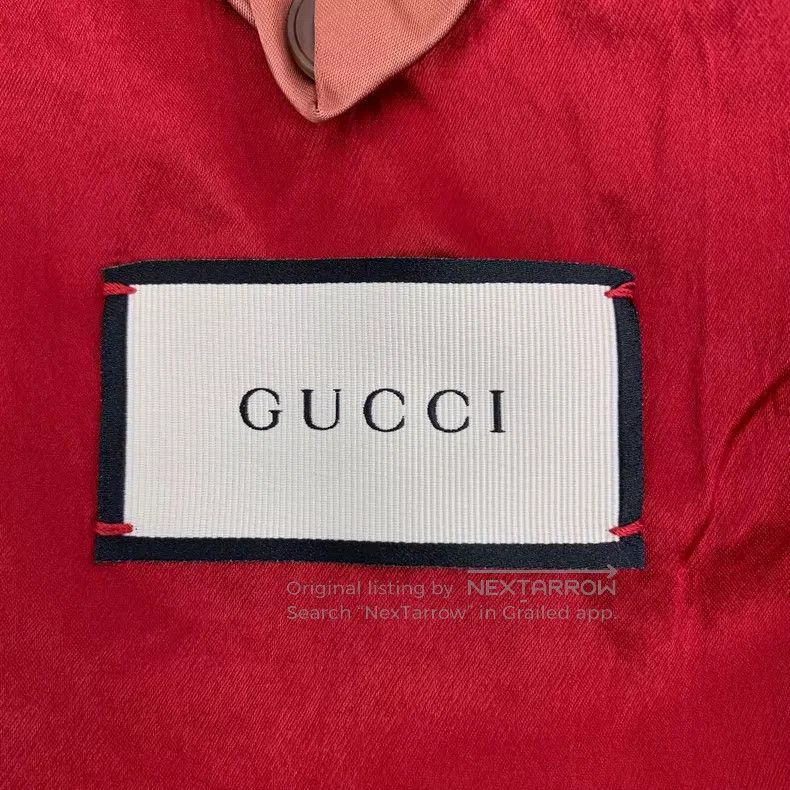 Gucci Gucci Dark red baroque floral embroidery stand-up collar z Size US S / EU 44-46 / 1 - 5 Thumbnail
