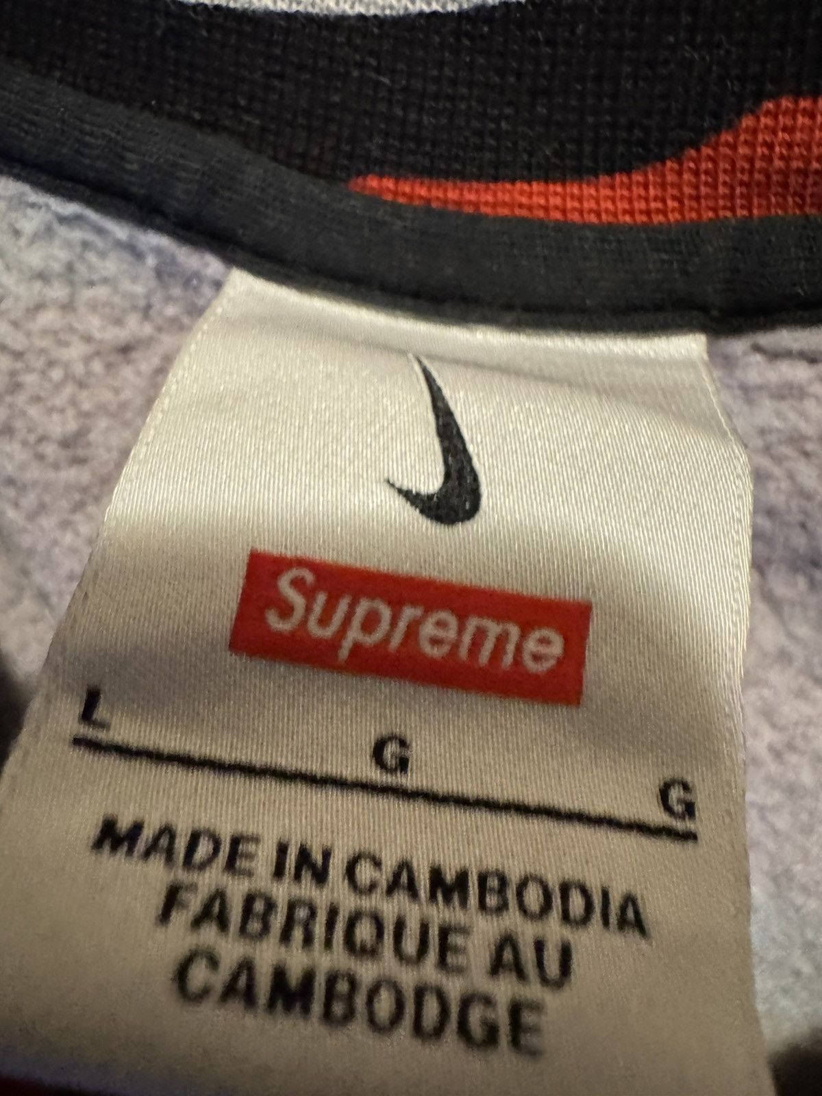 Nike × Supreme Supreme red camo crew neck Size US L / EU 52-54 / 3 - 3 Thumbnail