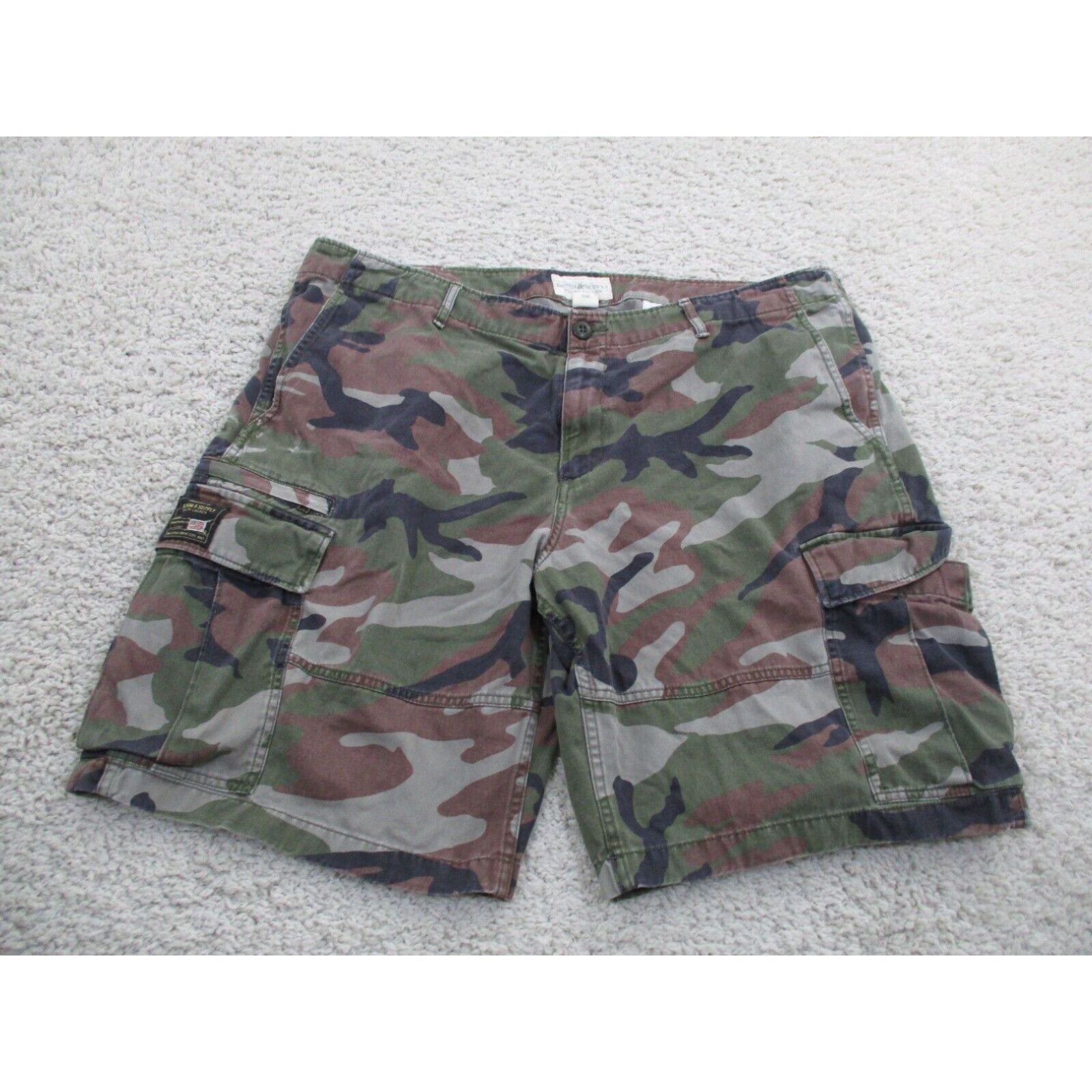 Ralph Lauren Denim Supply order Camouflage Military Style Cargo Shorts Men’s Size 38