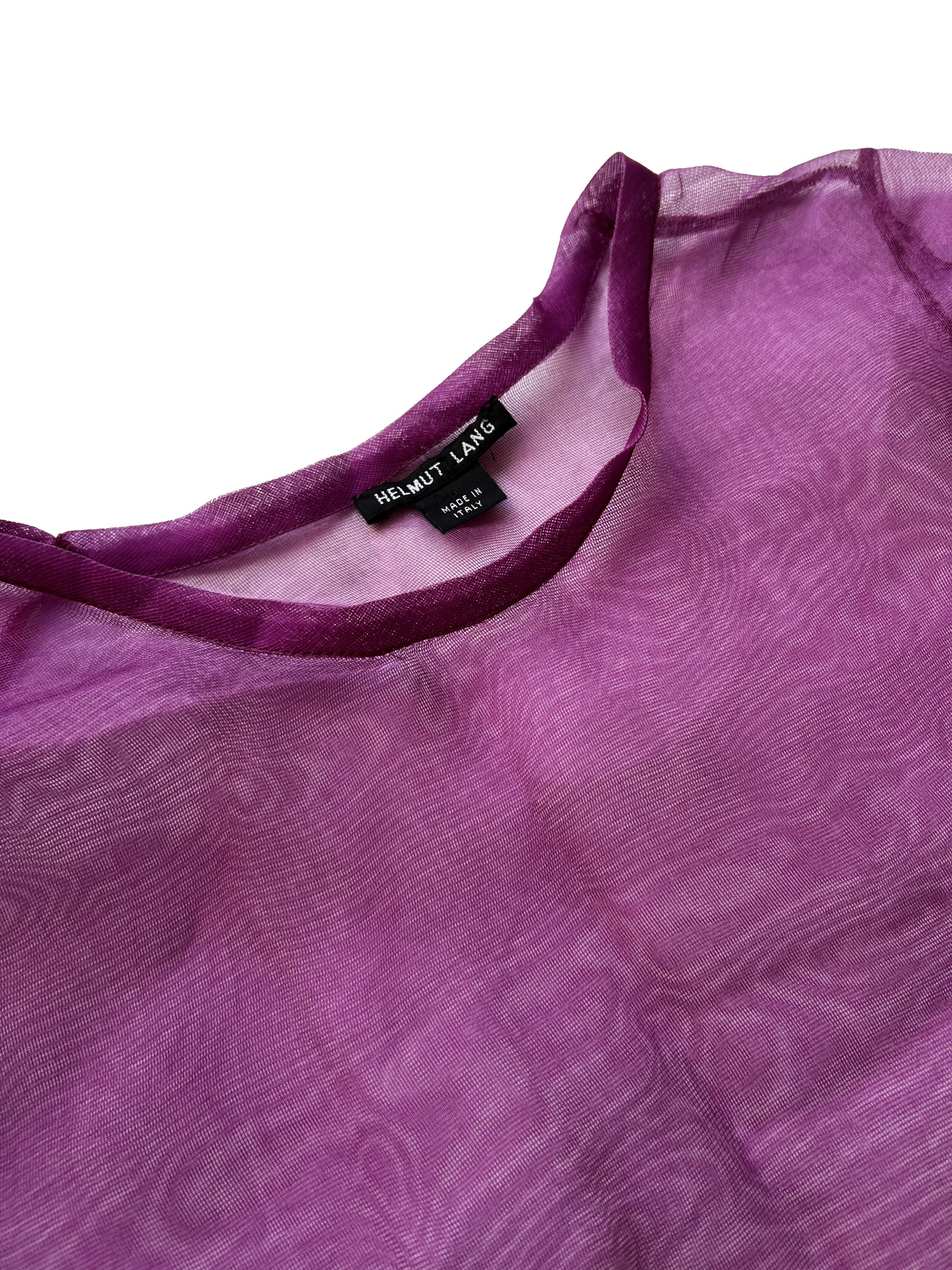 Helmut Lang HELMUT LANG SS00(?) SILK GAUZE TOP Size S / US 4 / IT 40 - 2 Thumbnail