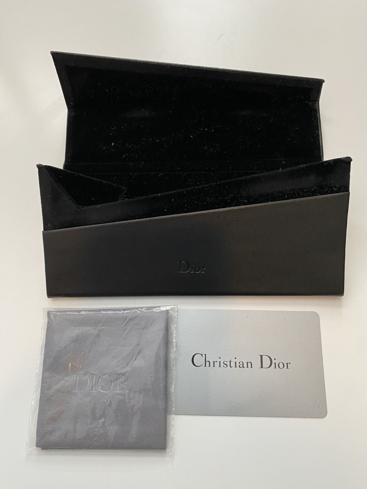 Dior Christian Dior Black Foldable Glasses Case Size ONE SIZE - 3 Thumbnail