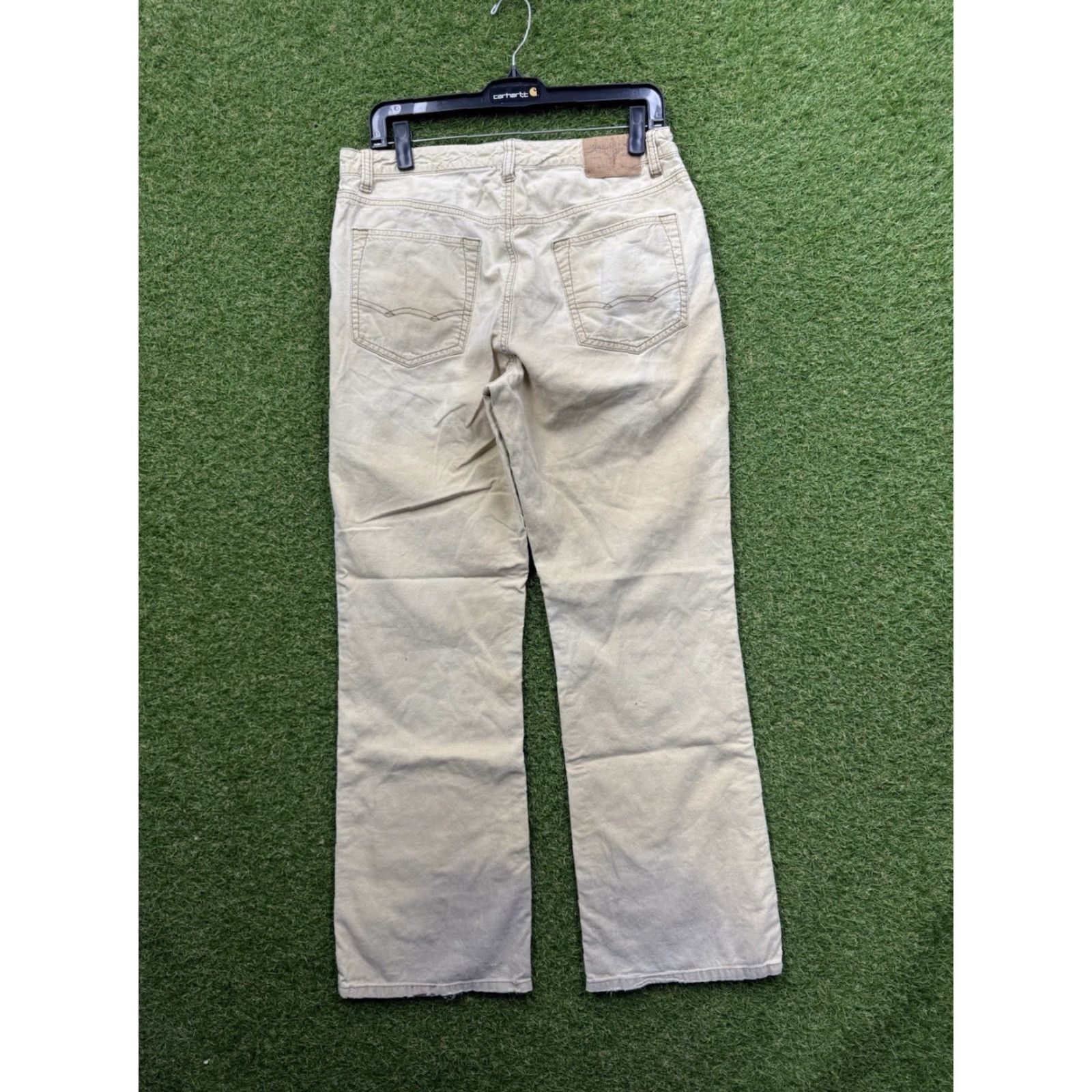 American Eagle Outfitters American Eagle Outfitters Jeans Mens 32x32 Corduroy Bootcut Beige 5-Pocket Solid 80s Grunge Size US 32 / EU 48 - 2 Thumbnail