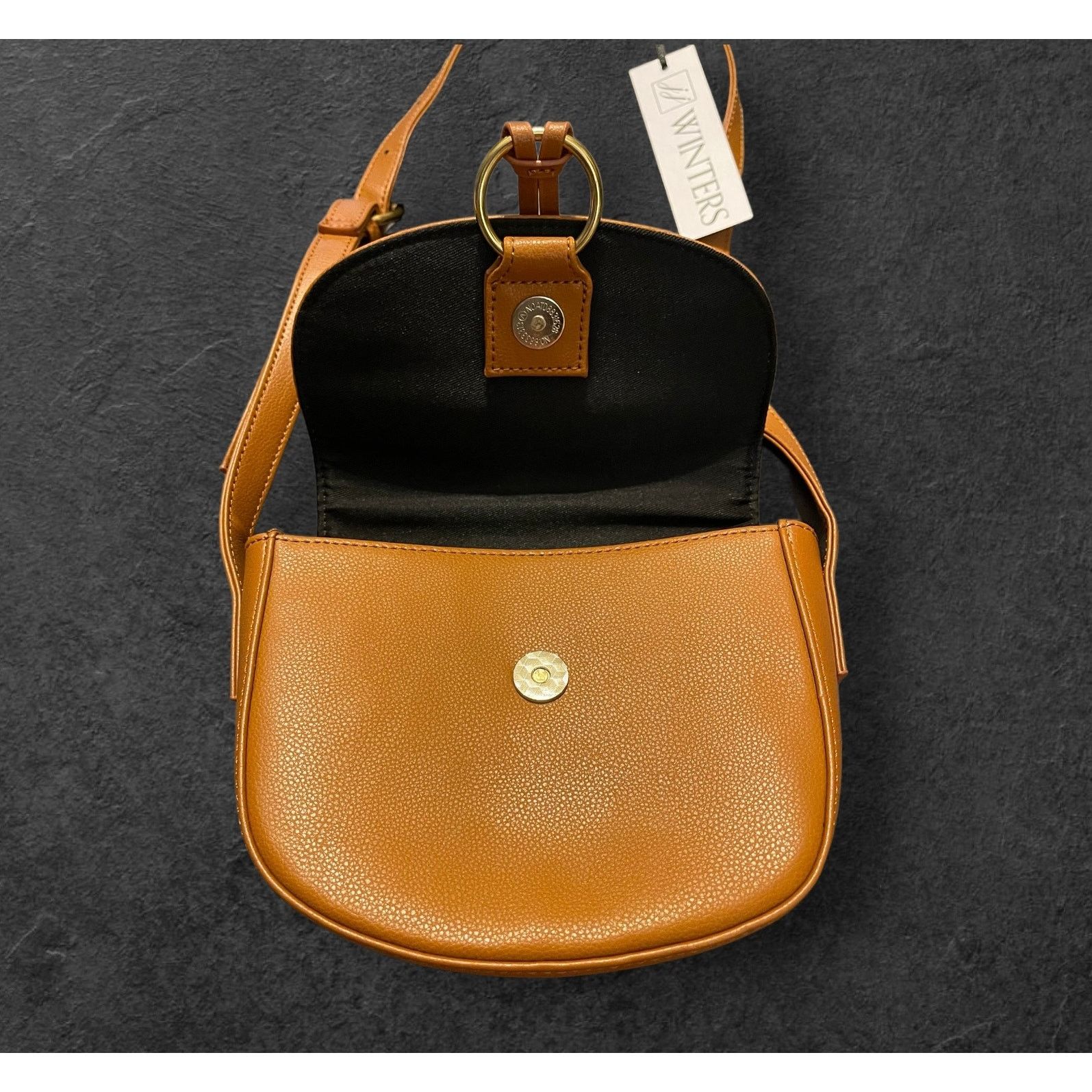 Unknown London JJ Winters Ivy Versatile Crossbody Leather Tan Handbag Purse Size ONE SIZE - 2 Thumbnail