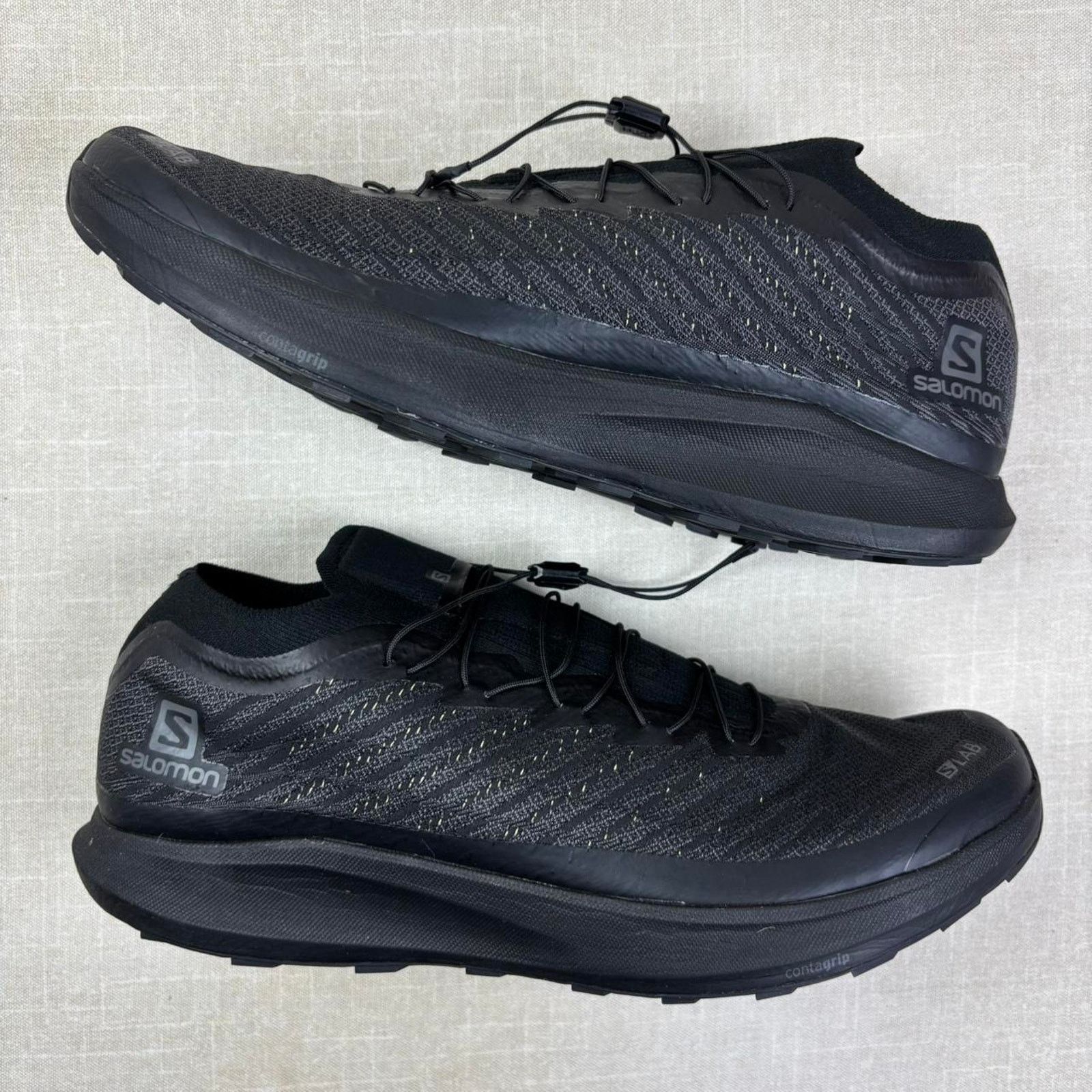 Salomon ♠️ 2021 Salomon Pulsar Black Limited "Triple Black" 12M Size US 12 / EU 45 - 2 Thumbnail