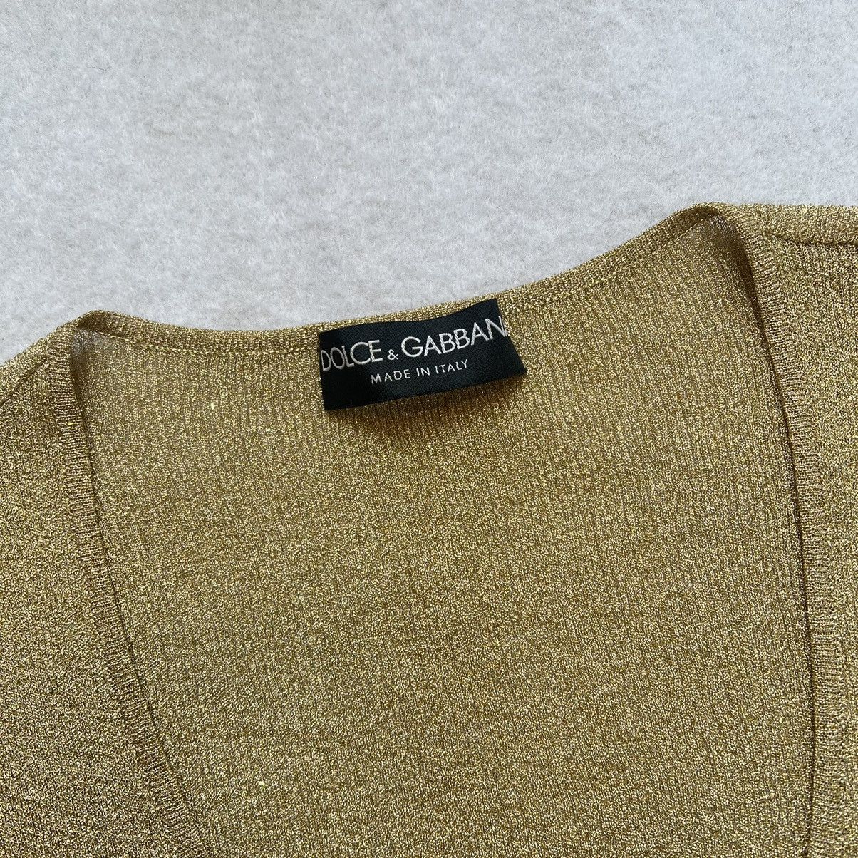 Dolce & Gabbana Dolce & Gabbana Gold Blink Top Size M / US 6-8 / IT 42-44 - 5 Thumbnail